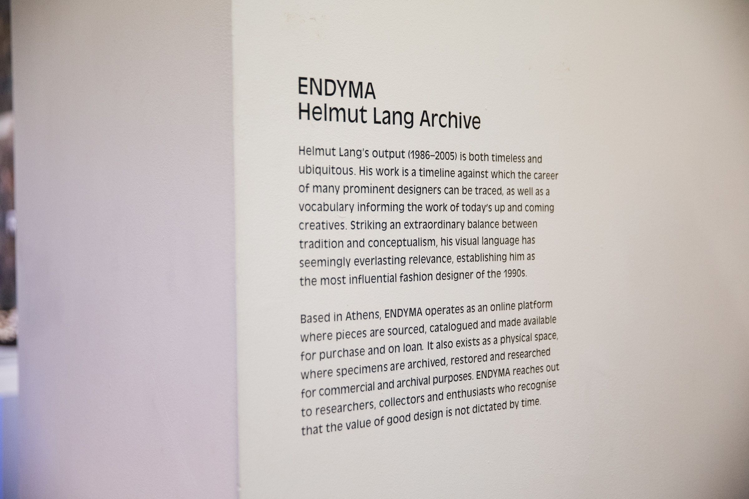 ENDYMA Archive Helmut Lang Sale