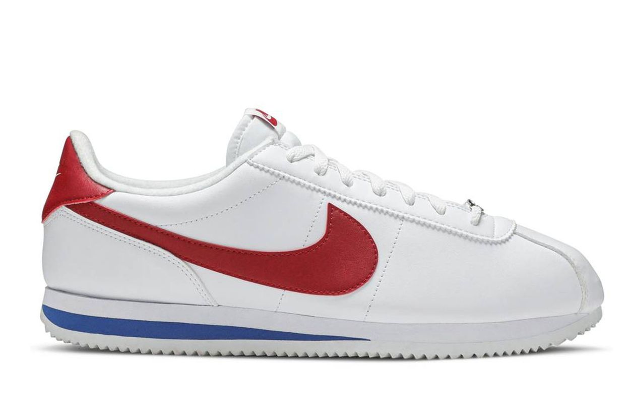 White Nike Cortez with Designer Gucci, Louis Vuittonwell