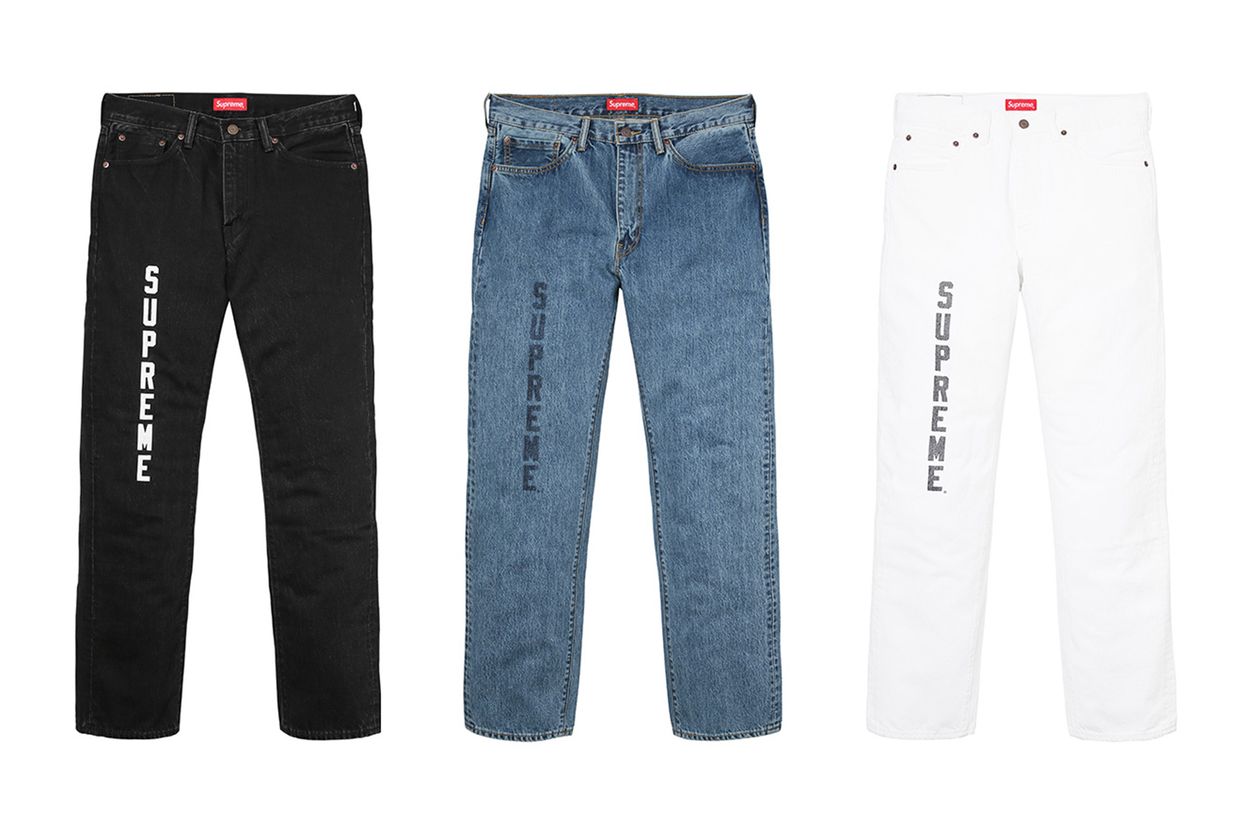 501 jeans Supreme x Levi's Blue size 25 US in Denim - Jeans - 21646975