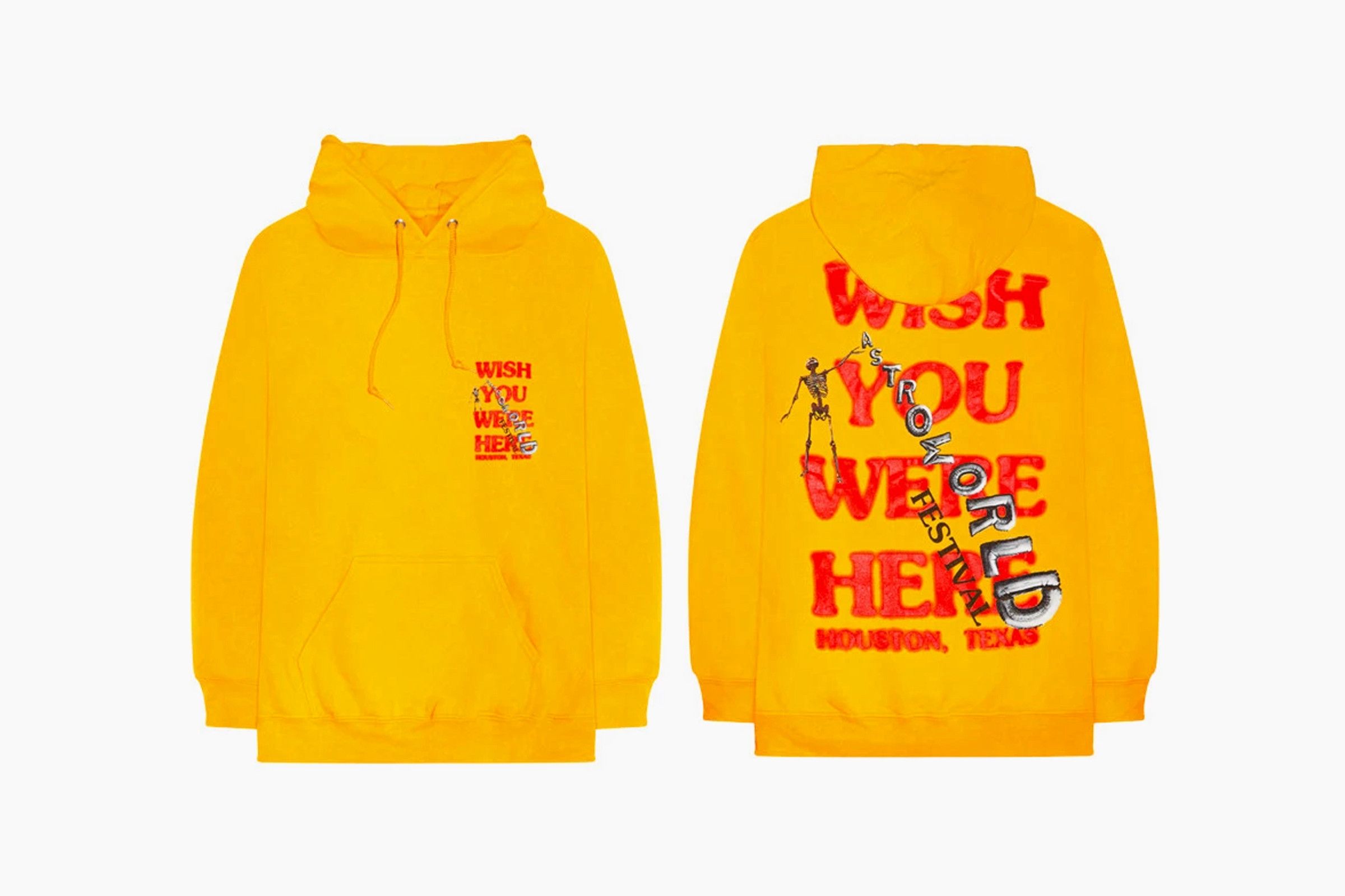 Travis Scott Astroworld Tour Wish You Were Here Concert Merch Hoodie Sz.  SMALL