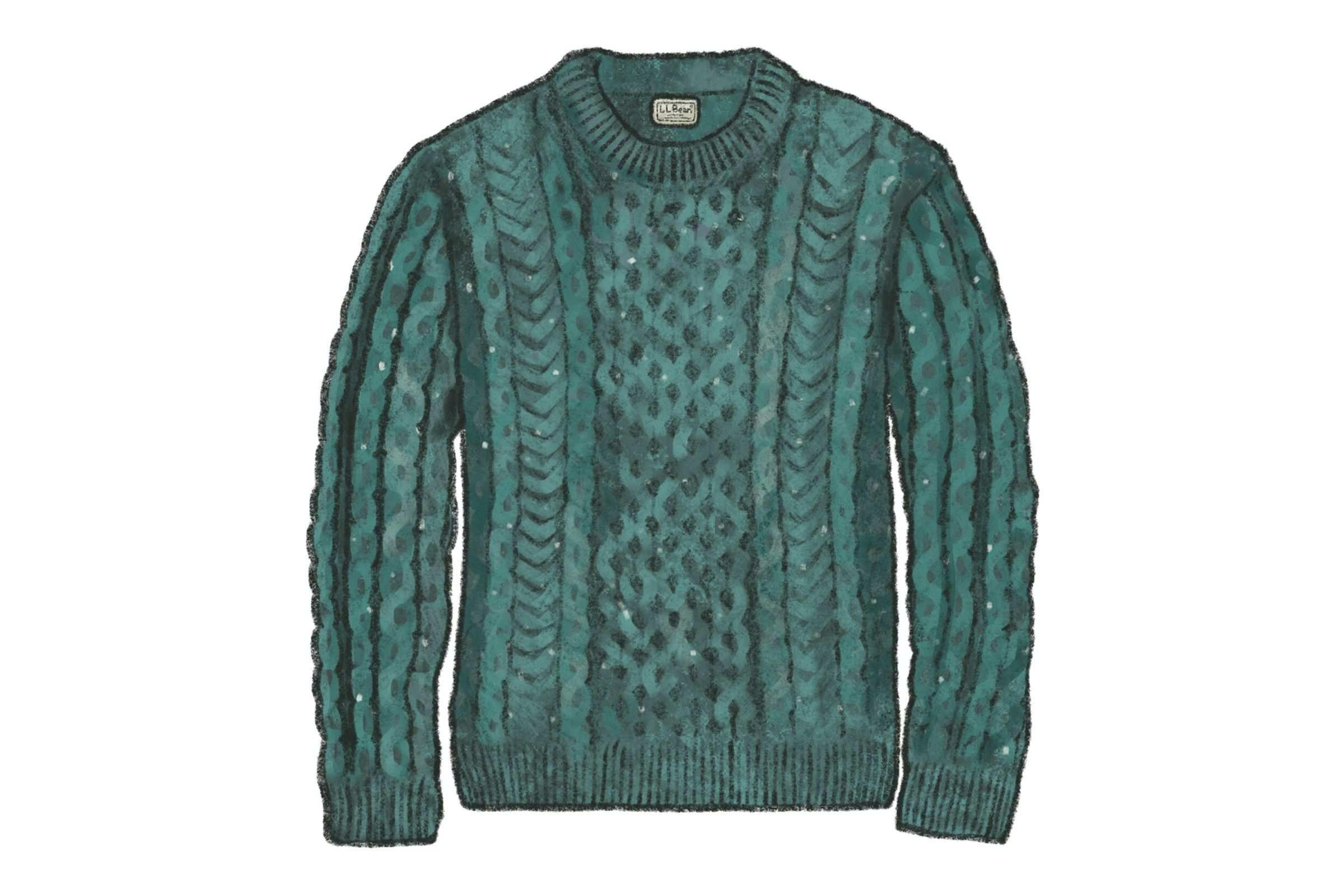 Louis Vuitton Blue Striped Angora Hair Fuzzy Sweater L