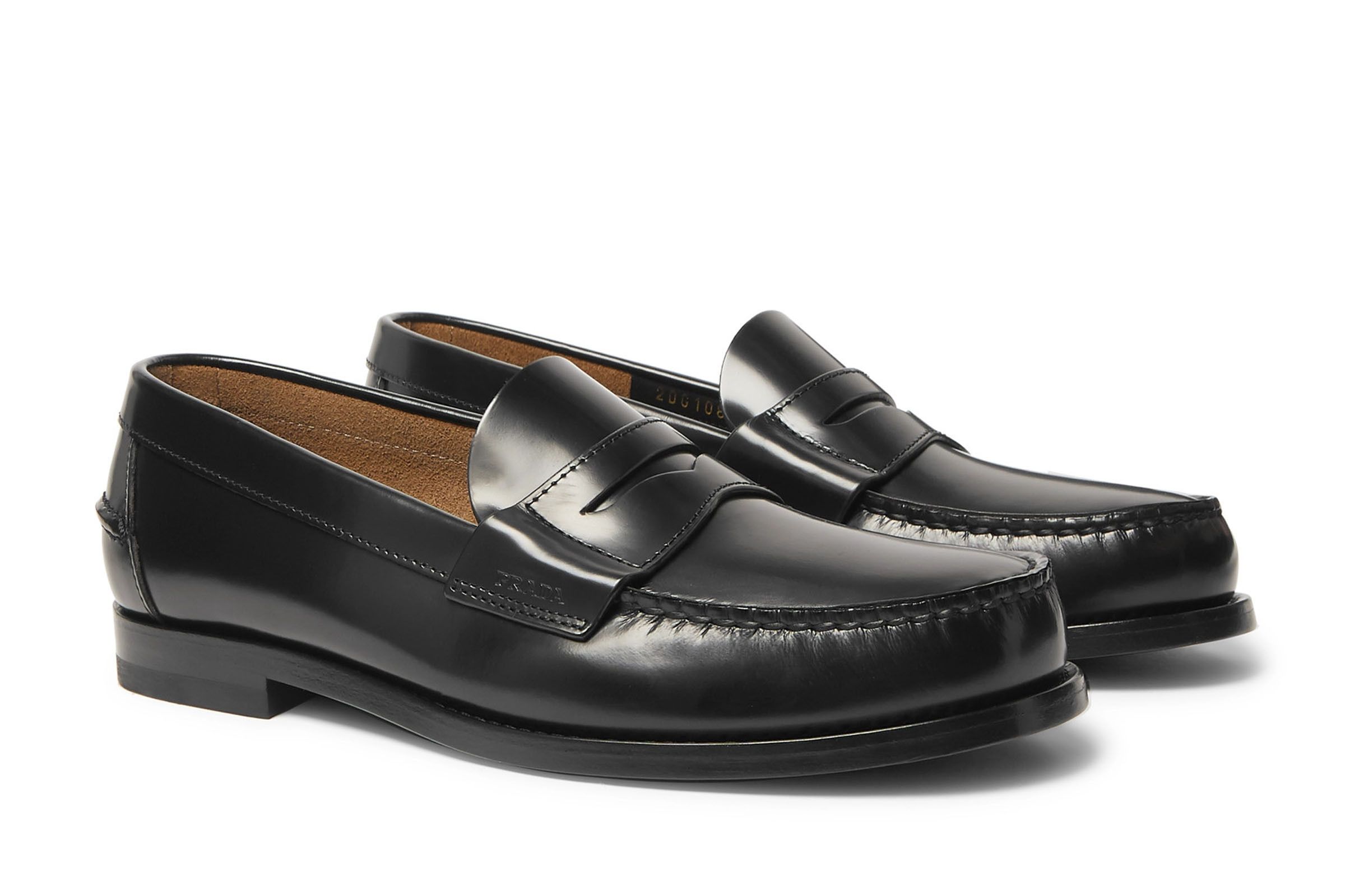 Prada Spazzolato Penny Loafer