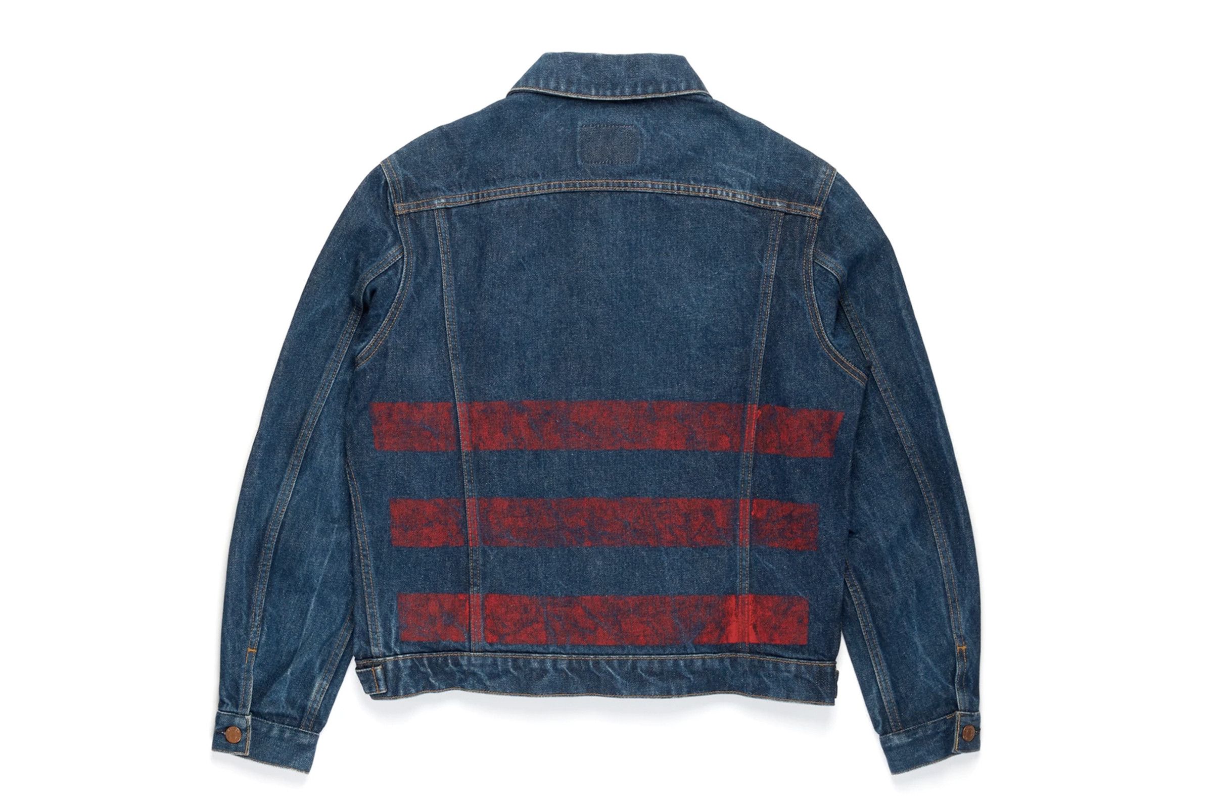 Helmut Lang Painted Stripe Denim Jacket