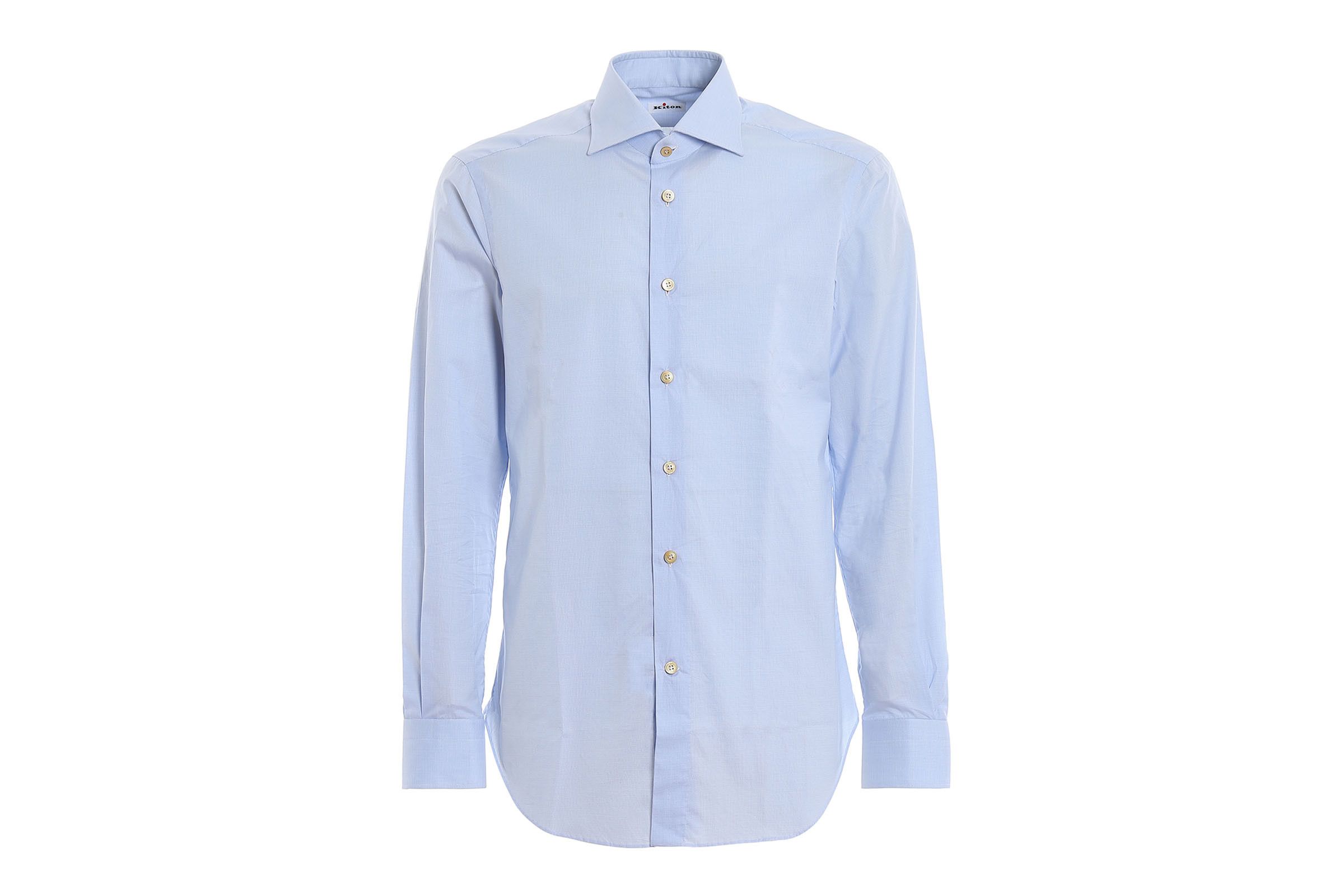 Kiton Spread Collar Shirt