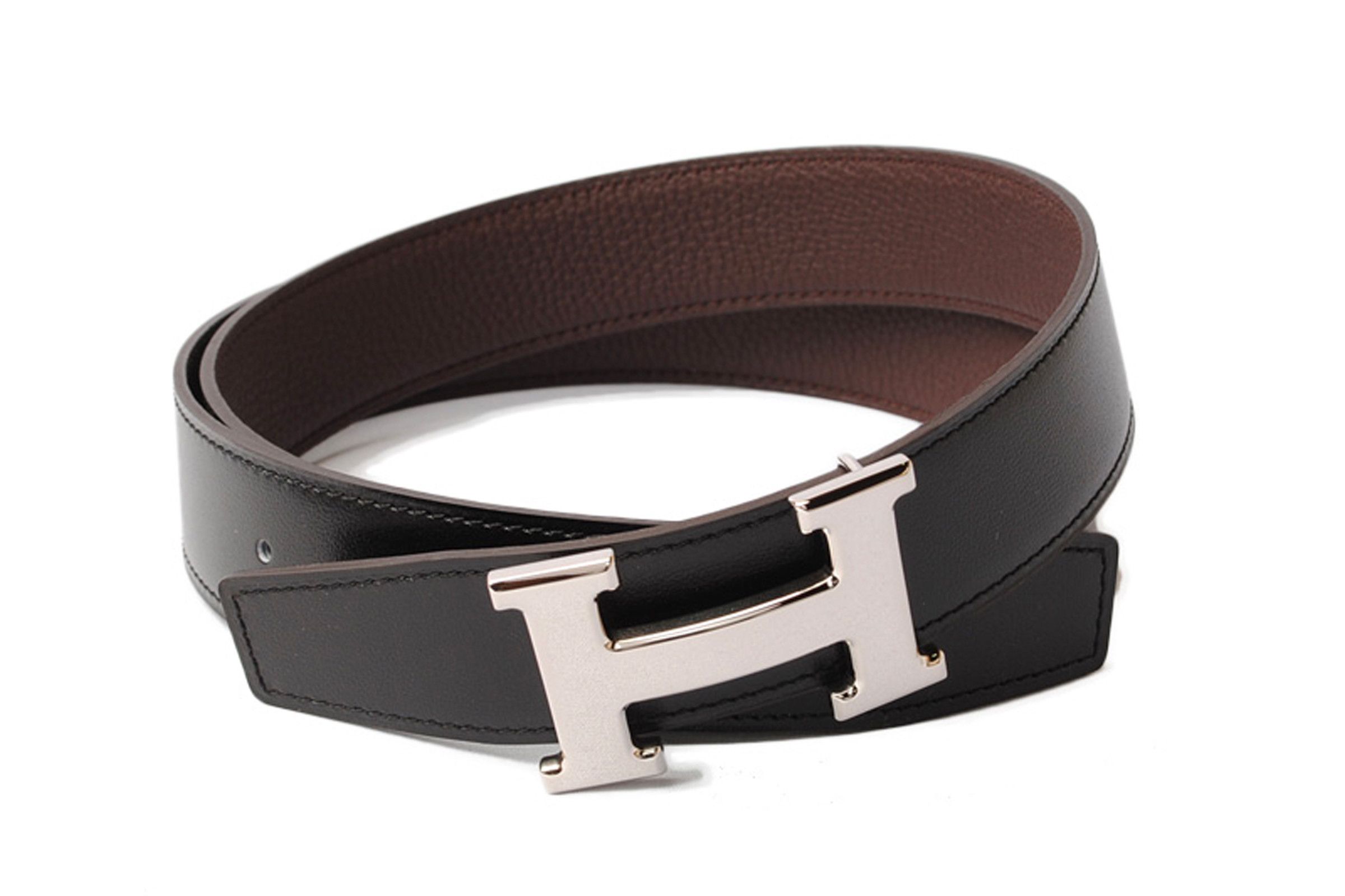 Hermès “H” Belt Buckle with Reversible Strap