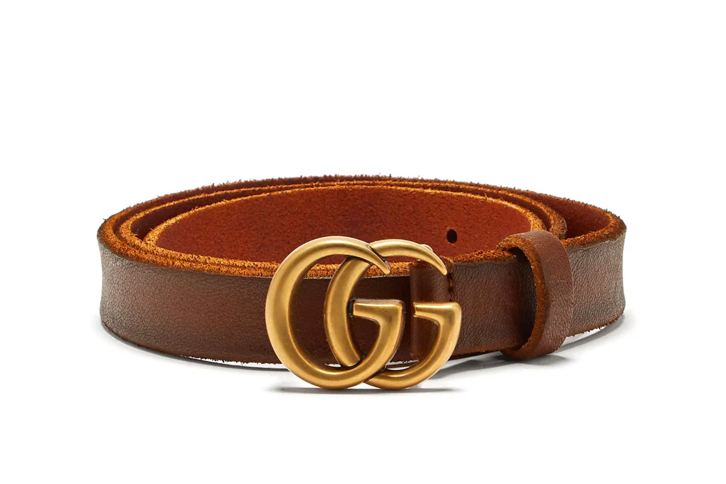 Gucci Double G Leather Belt