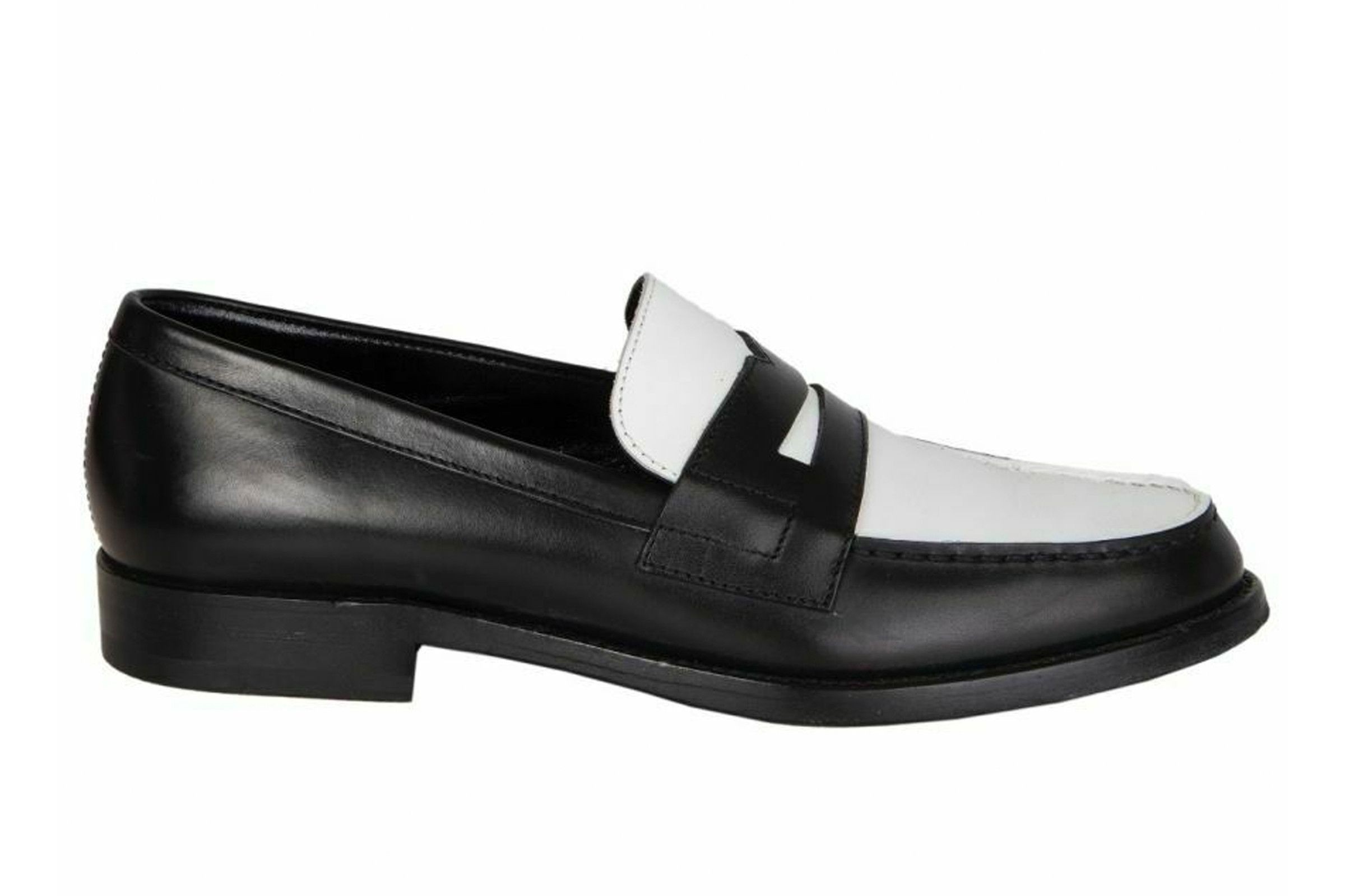 Saint Laurent Paris Two-Tone Penny Loafer