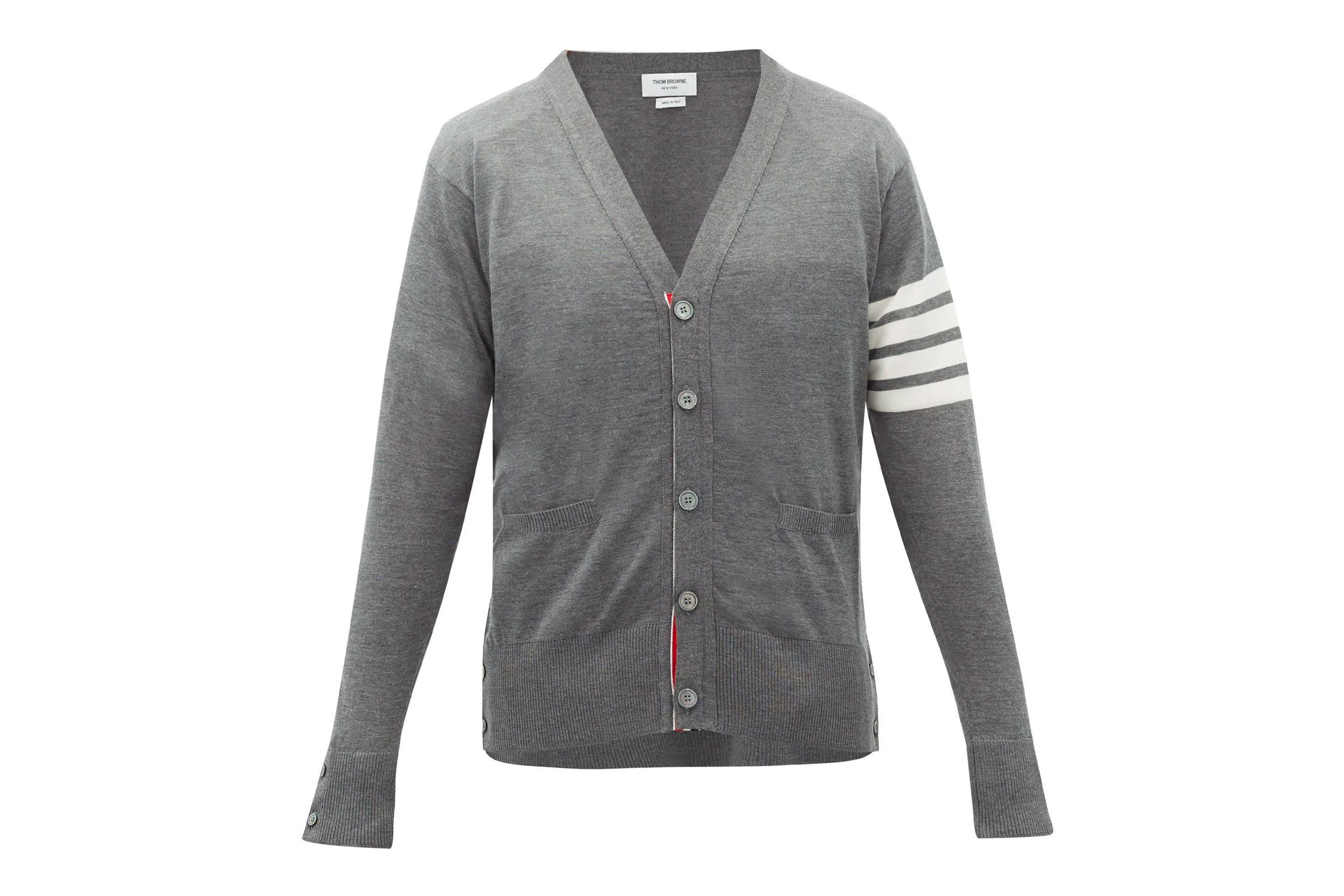 Thom Browne 4 Bar Merino Cardigan