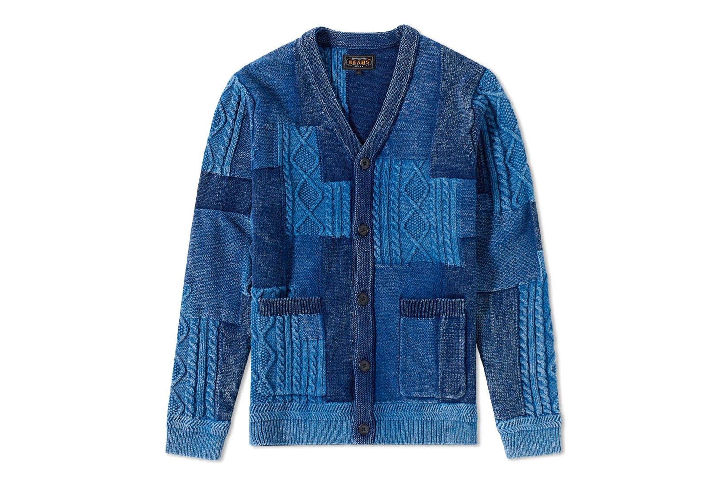 Beams Plus Patchwork Cardigan