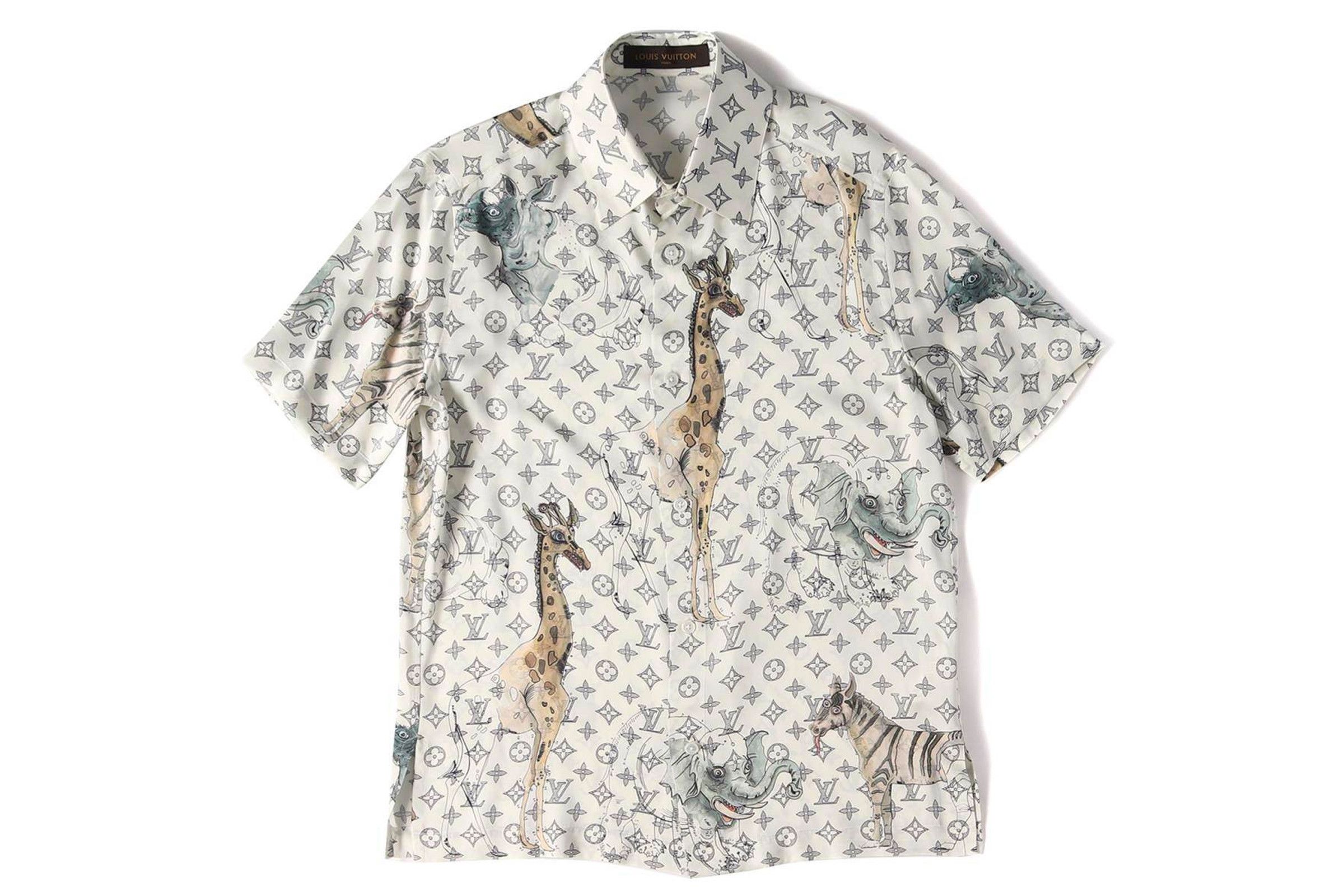 Louis Vuitton x Chapman Brothers Silk Giraffe Shirt