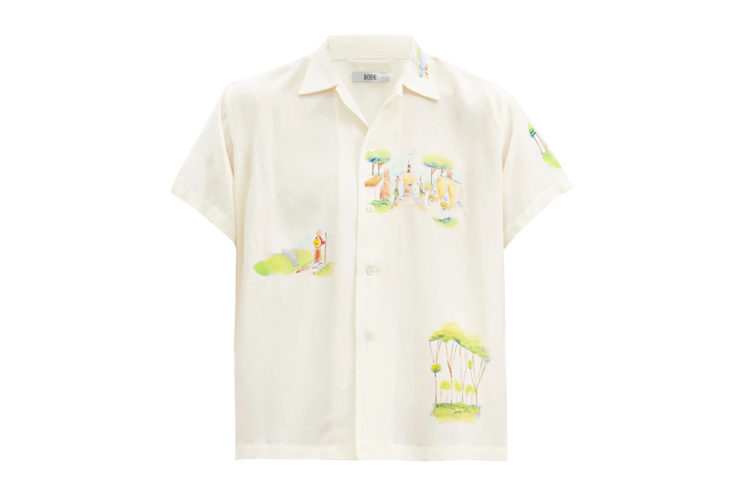 Bode Painted Silk Shirt