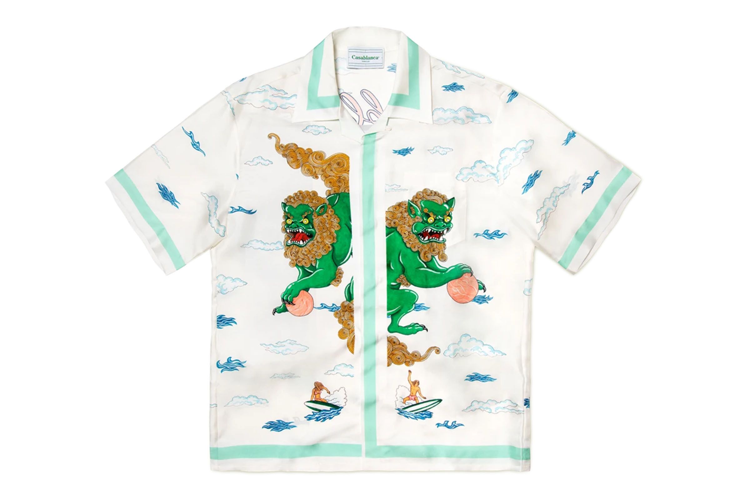 Casablanca Silk Paradise Print Shirt