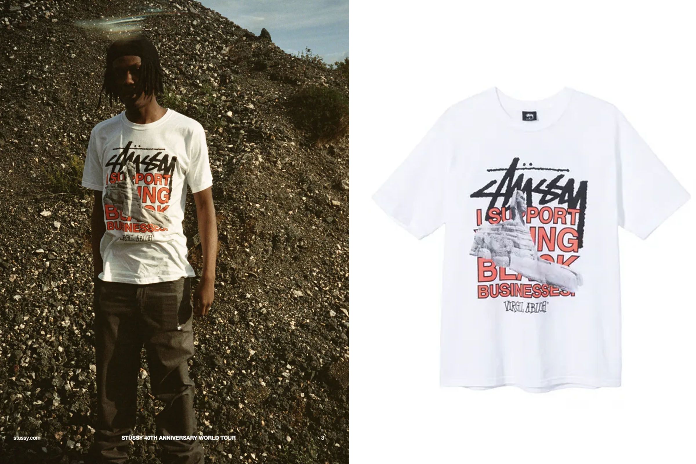 Virgil Abloh x Stussy