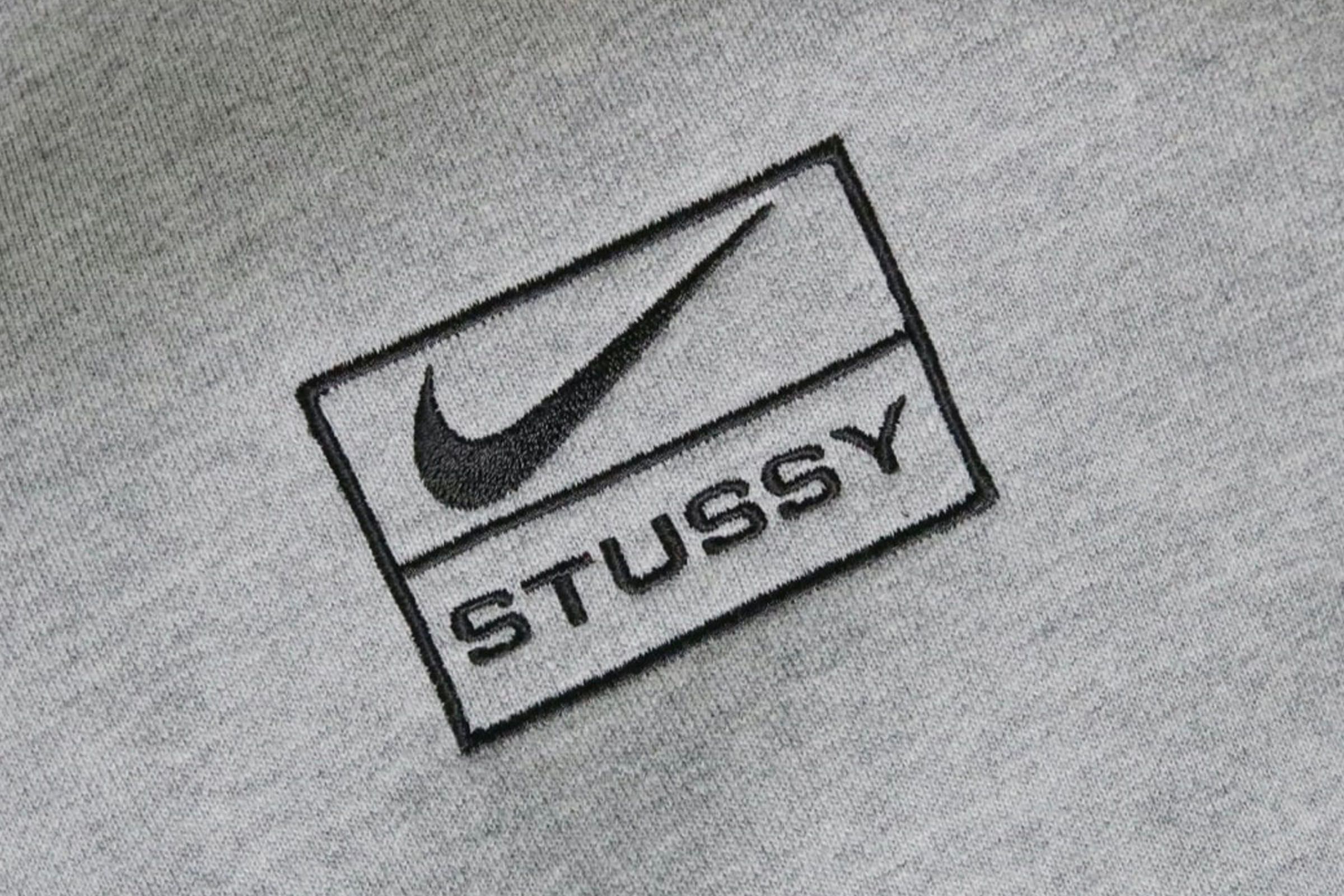 Stussy x Nike Air Force 1 Mid White Black - Size 9 Men