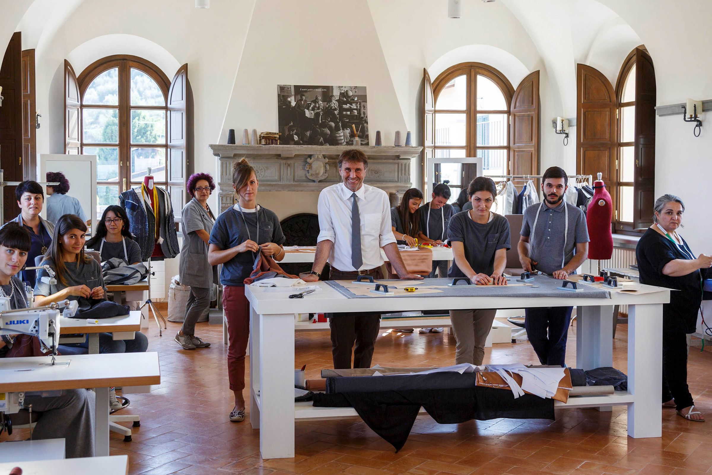 Brunello Cucinelli at The School of Arts and Crafts in Solemeo