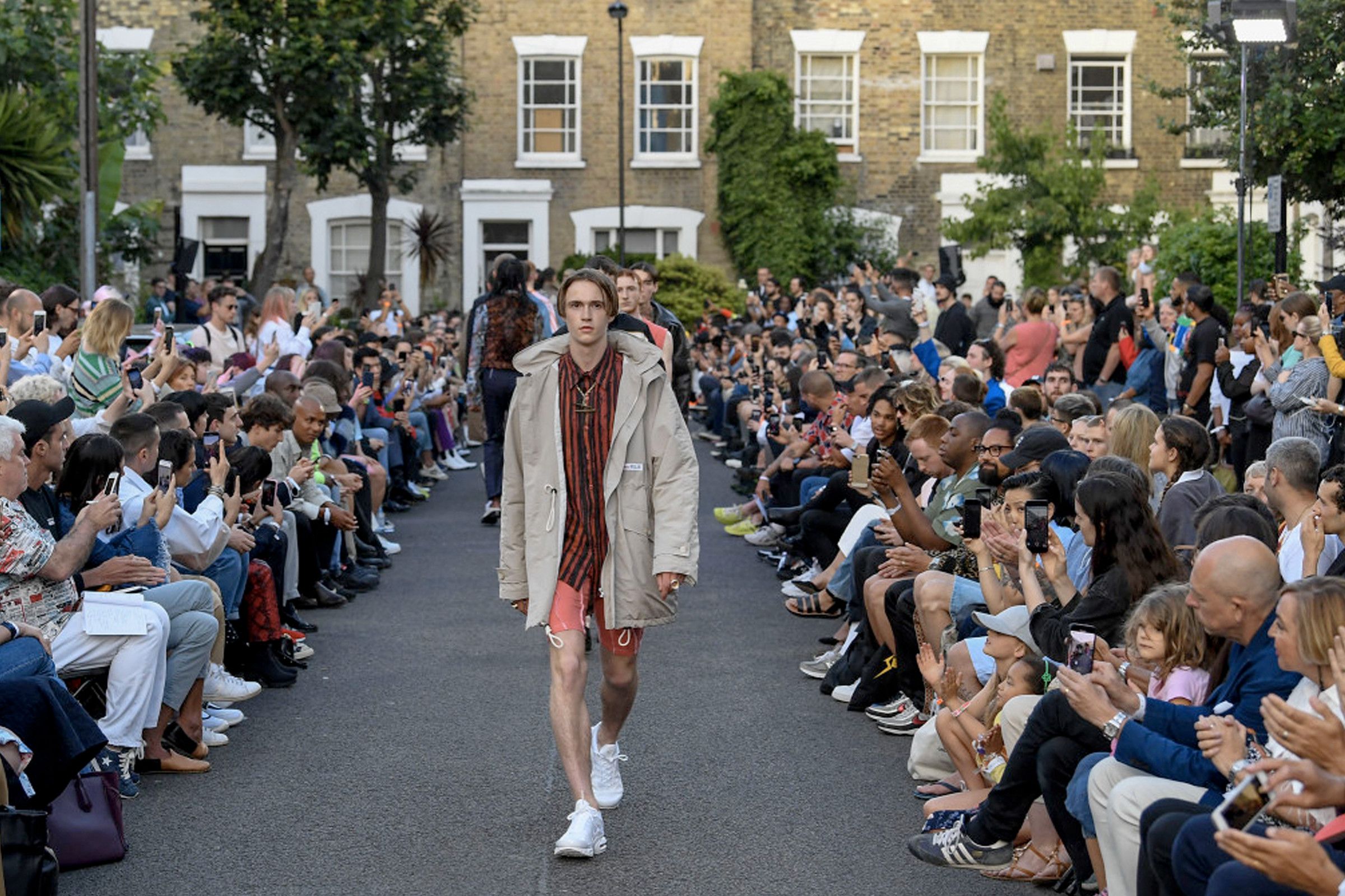 Street style, Virgil Abloh arriving at Alyx Spring-Summer 2019