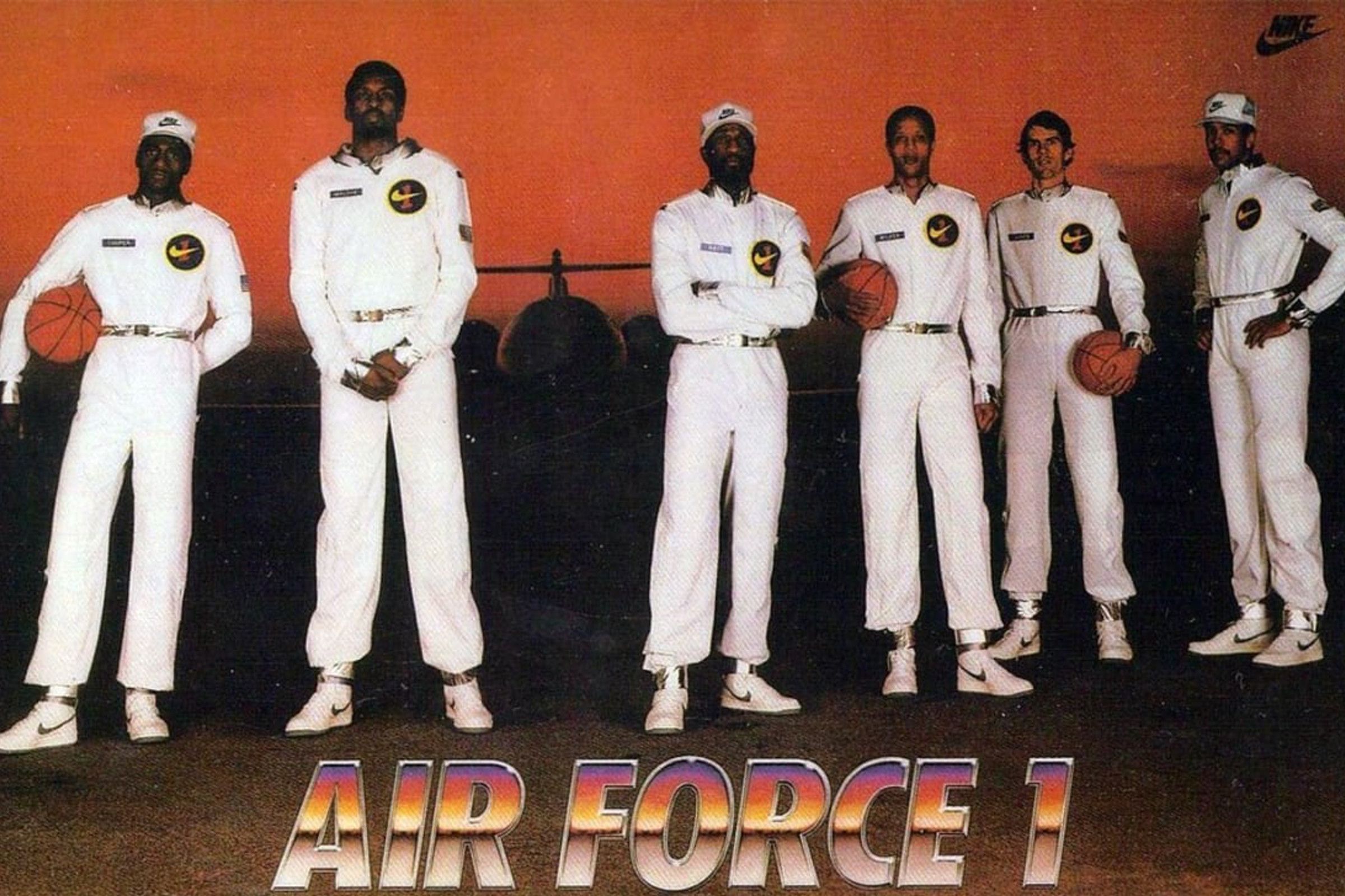 The "Original Six" Air Force 1 campaign featuring: Michael Cooper, Bobby Jones, Moses Malone, Calvin Natt, Mychal Thompson and Jamaal Wilkes