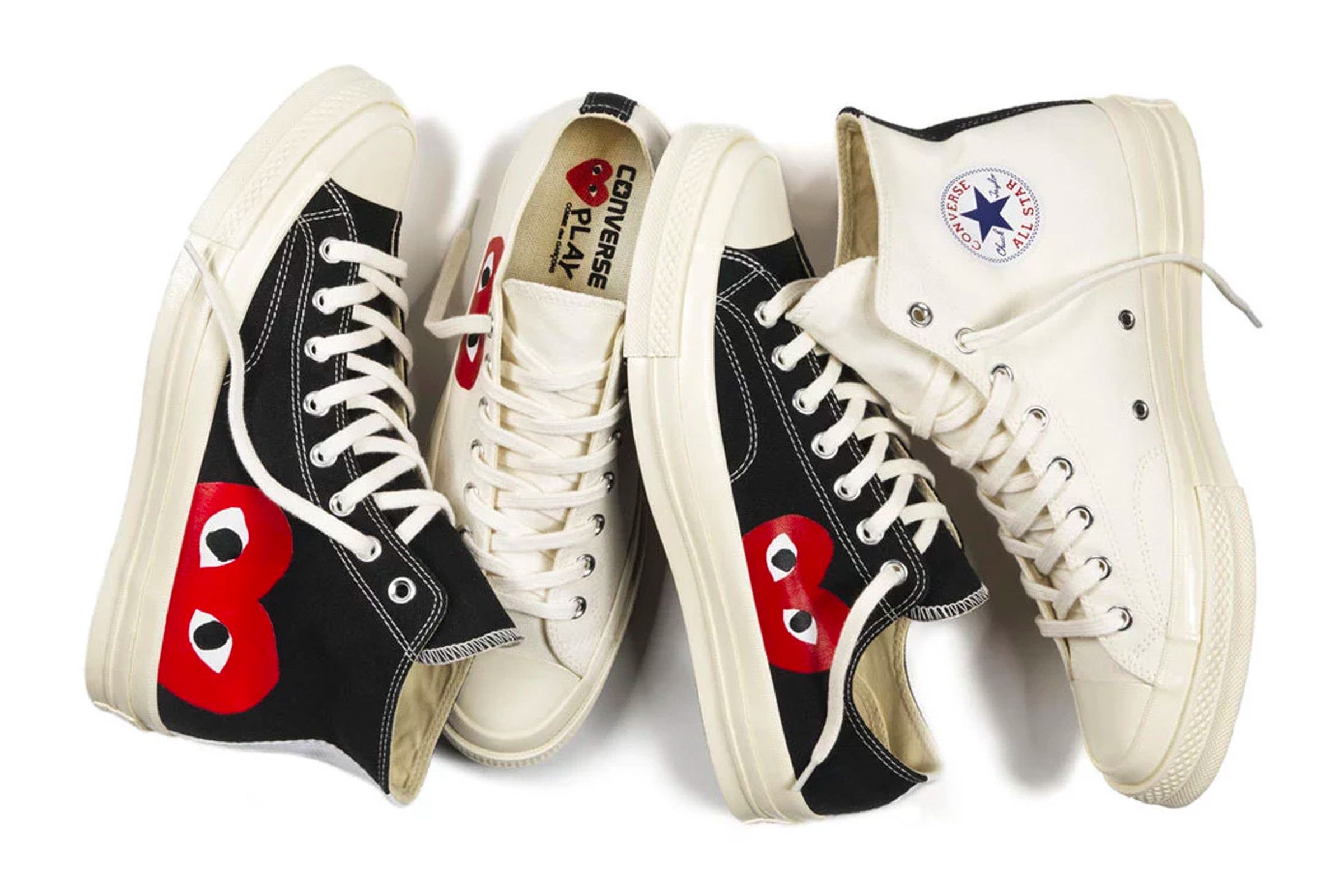 How to clean comme des best sale garcons converse