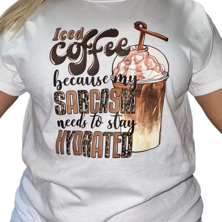 Designer Woman’s iced coffee tee shirt Size M / US 6-8 / IT 42-44 - 1 Preview