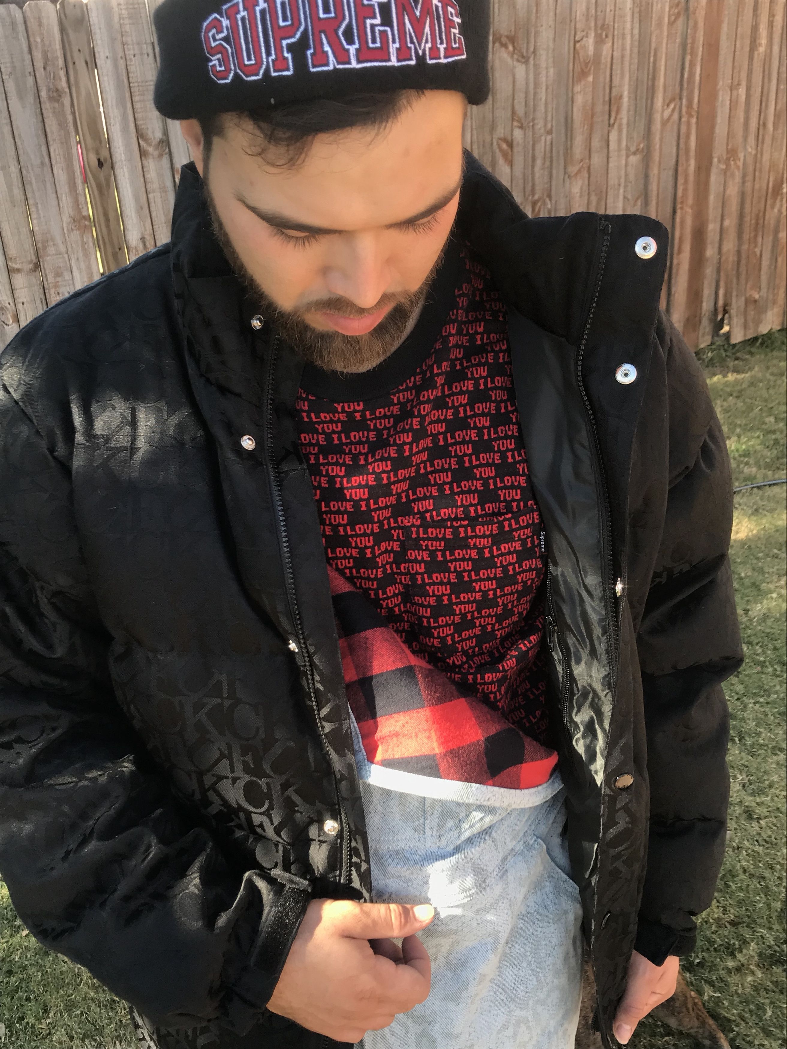 Supreme Supreme Newsprint Sweater | Grailed