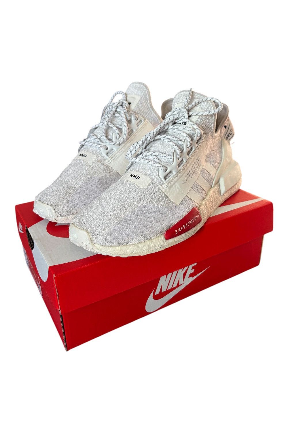 Adidas Adidas NMD_R1 V2 Trainers – White / Red – Japanese Style Size US 10 / EU 43 - 1 Thumbnail
