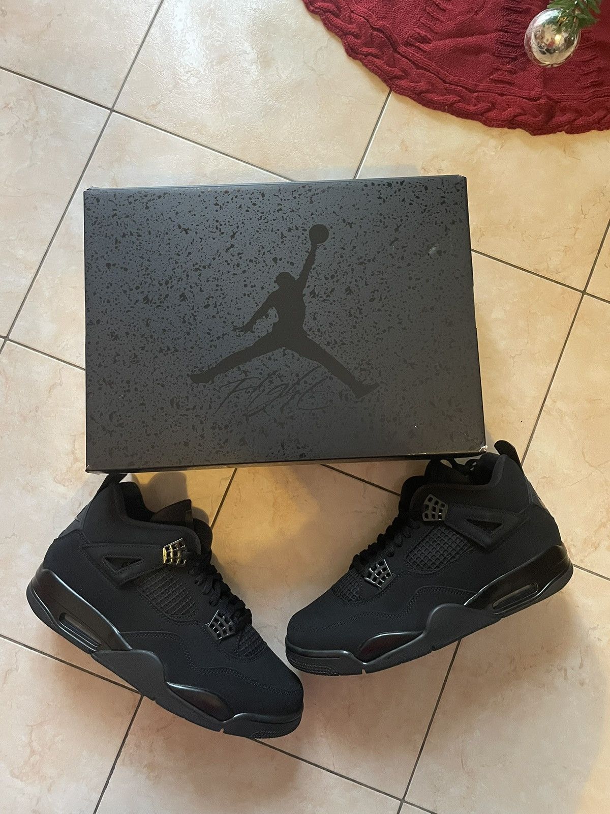 Jordan Brand Nike Air Jordan 4 Black cat 44 Size US 10 / EU 43 - 13 Thumbnail