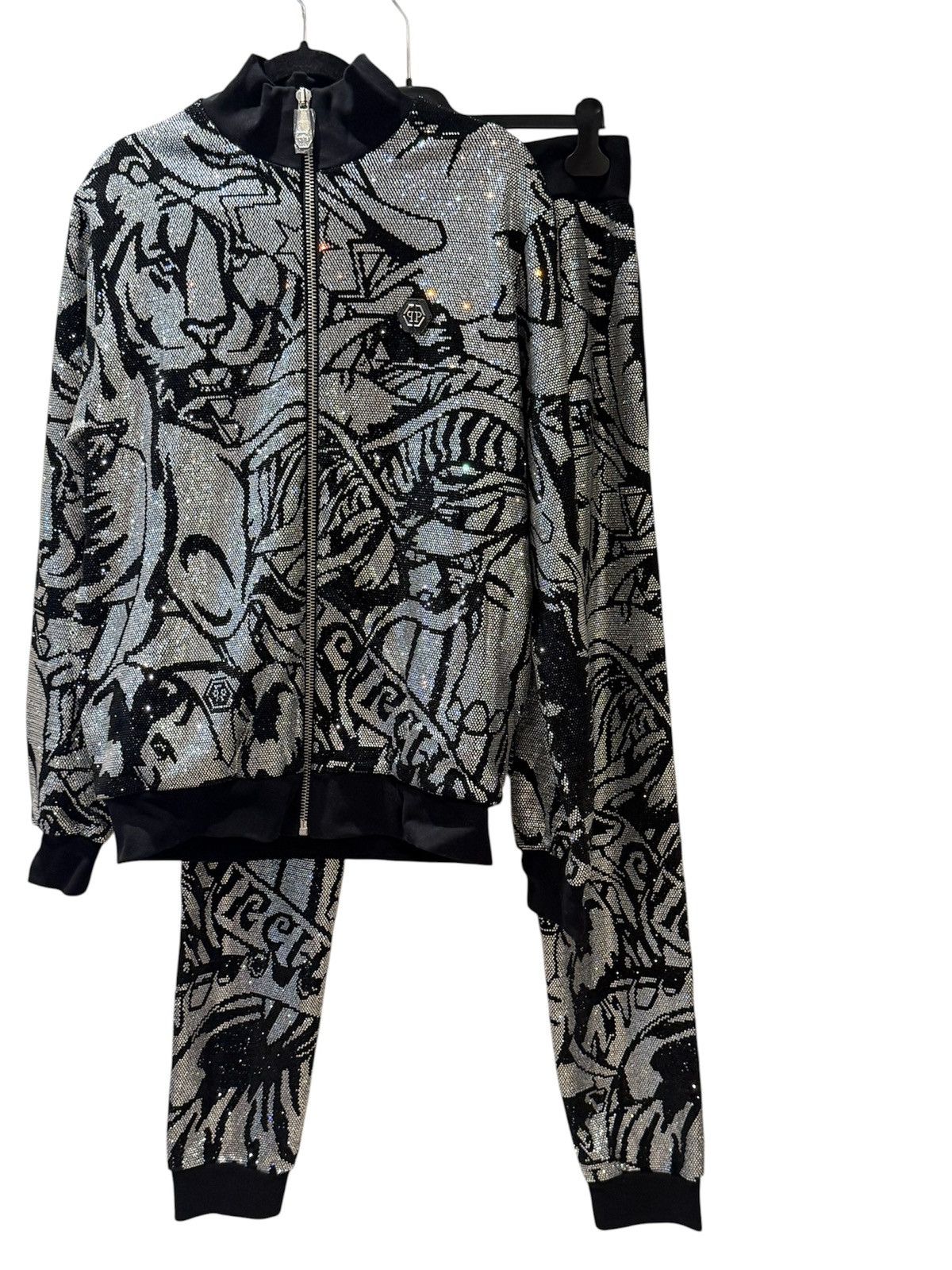Philipp Plein Philipp Plein Crystal Tracksuit Set Sample Rare Rhinestone Size US L / EU 52-54 / 3 - 4 Thumbnail