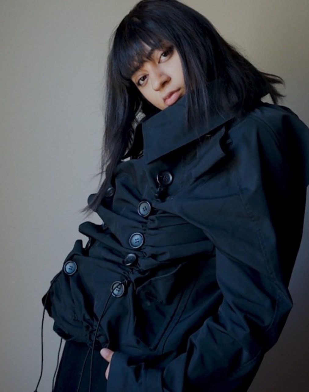 Comme des Garcons × Junya Watanabe Junya Watanabe Button down cinched jacket Size S / US 4 / IT 40 - 2 Thumbnail