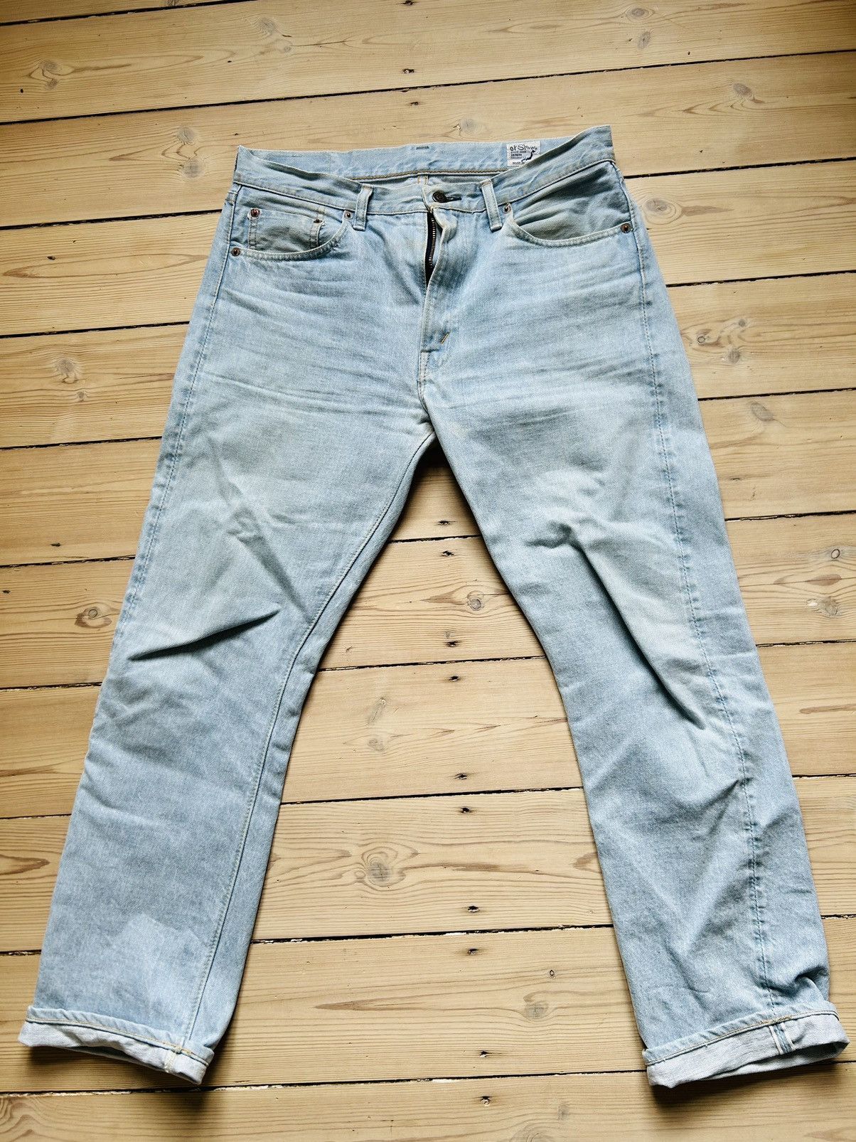 image of Orslow 107 Fraans Boone 4 Year Wash in Blue, Men's (Size 32)