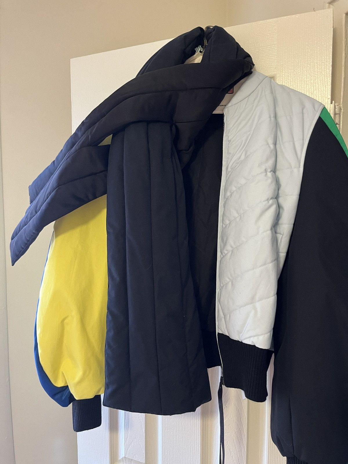 Loewe Loewe Colorblock bomber jackrt with scarf attached Size M / US 6-8 / IT 42-44 - 1 Thumbnail
