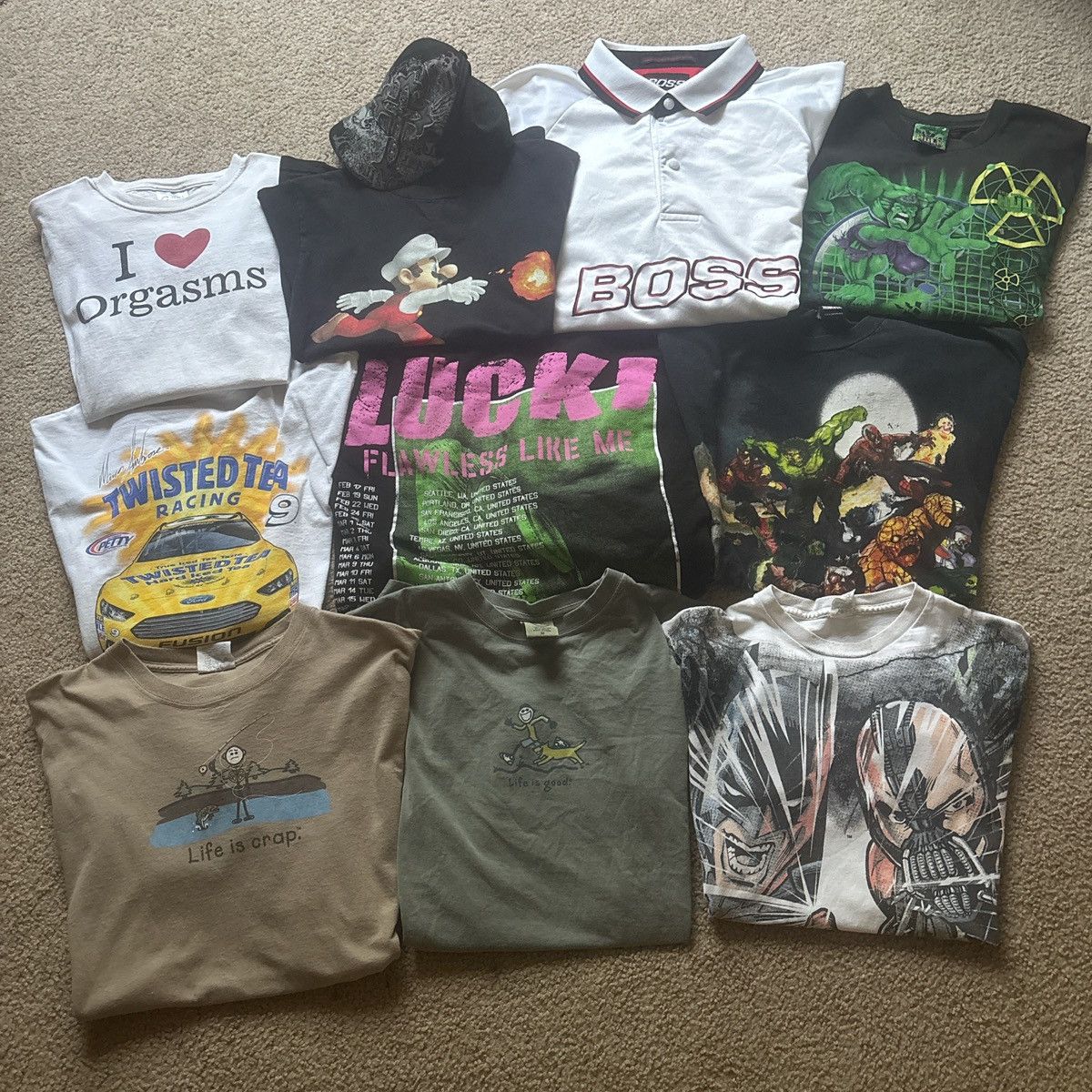 Affliction × Hurley Bundle of 10 y2k and vintage tees Size US L / EU 52-54 / 3 - 1 Preview