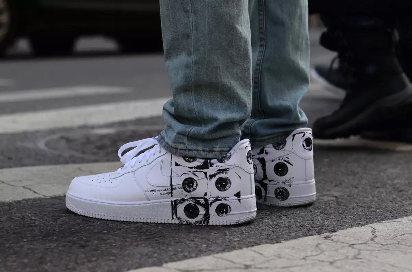 Nike Air Force 1 Supreme x Louis Vuitton Denim