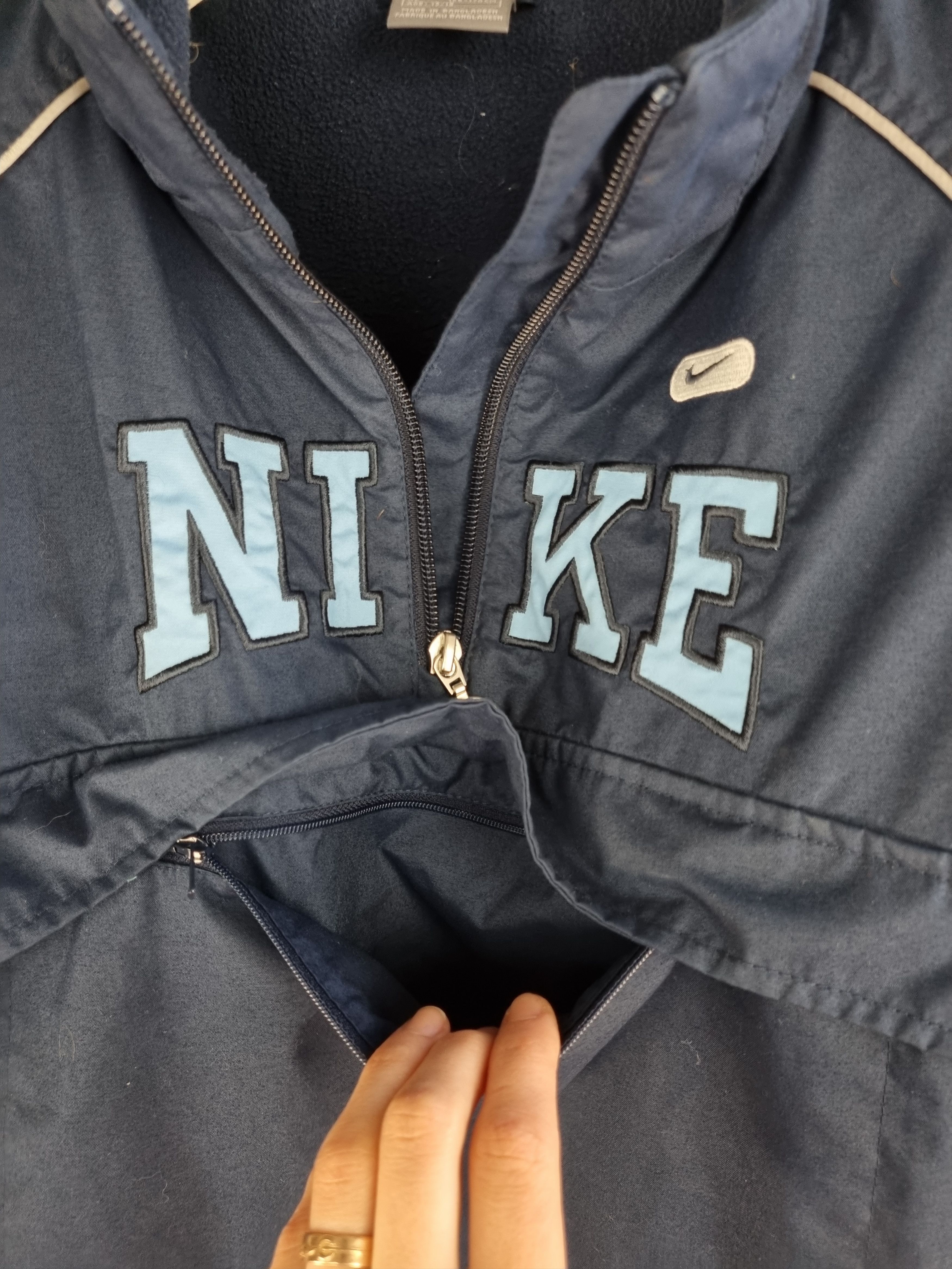 Nike × Vintage Young Nike Vintage Nylon Anorak Fleece inside Size US S / EU 44-46 / 1 - 12 Thumbnail