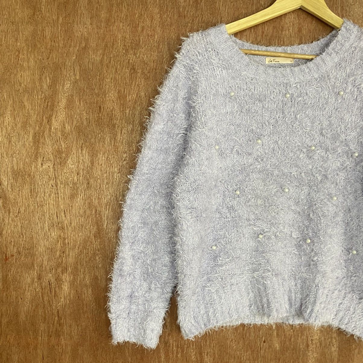 Homespun Knitwear × Japanese Brand La Fraise Mohair Shag Shaggy Knitwear #0388 Size US M / EU 48-50 / 2 - 7 Thumbnail