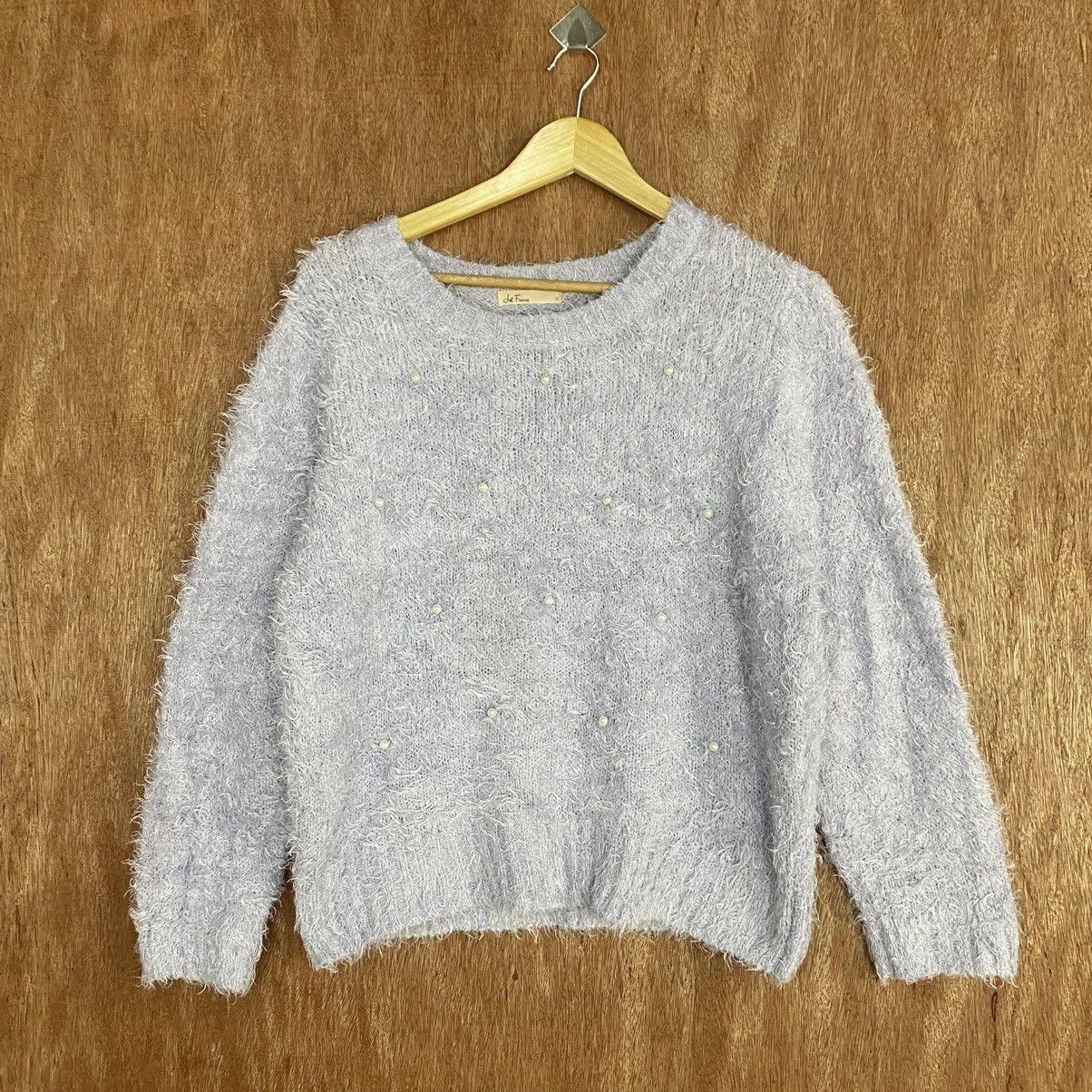 Homespun Knitwear × Japanese Brand La Fraise Mohair Shag Shaggy Knitwear #0388 Size US M / EU 48-50 / 2 - 3 Thumbnail