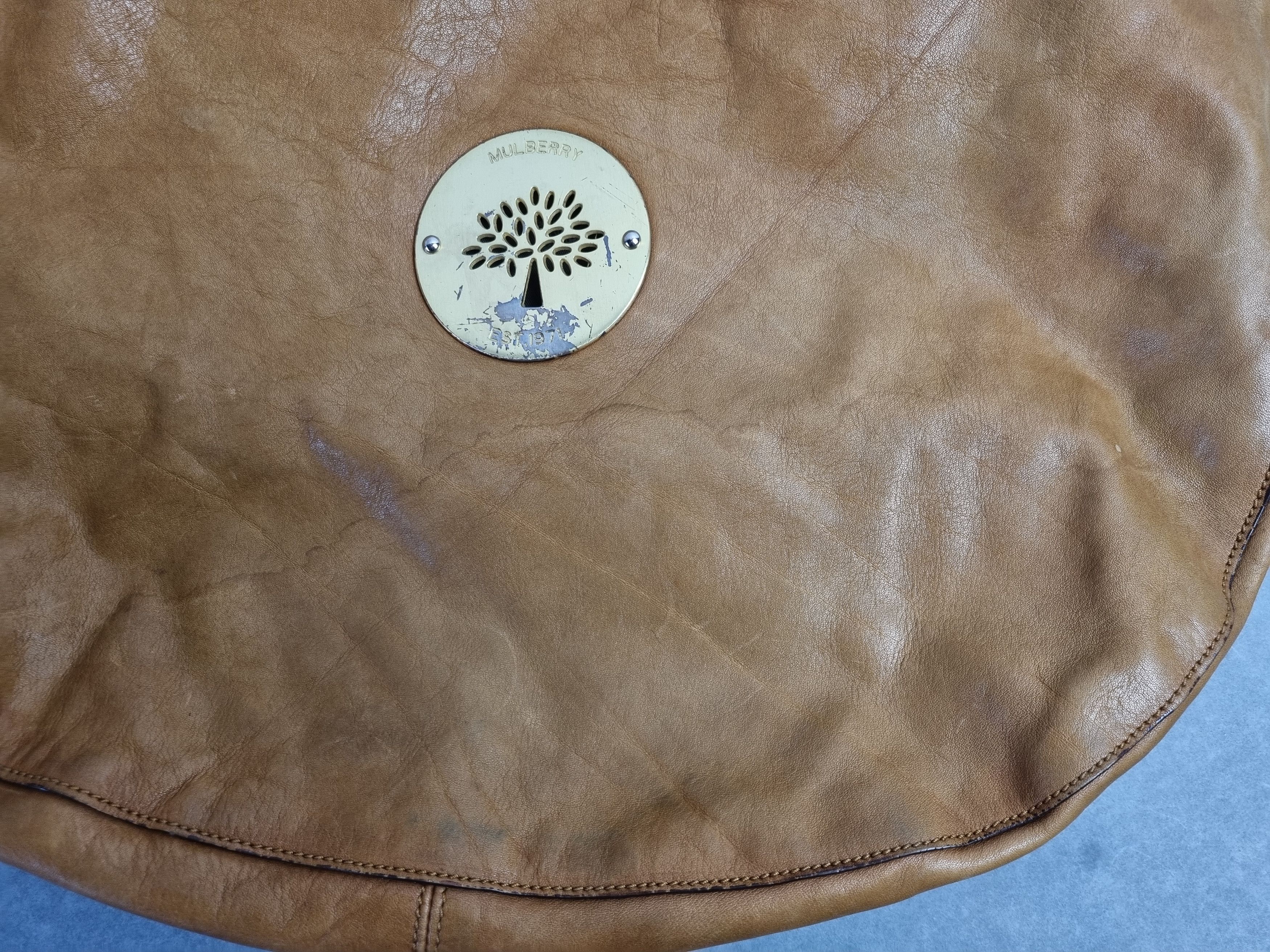 Mulberry × Vintage Mulberry Leather Attractive Roomy Utility Shoulder bag Size ONE SIZE - 5 Thumbnail