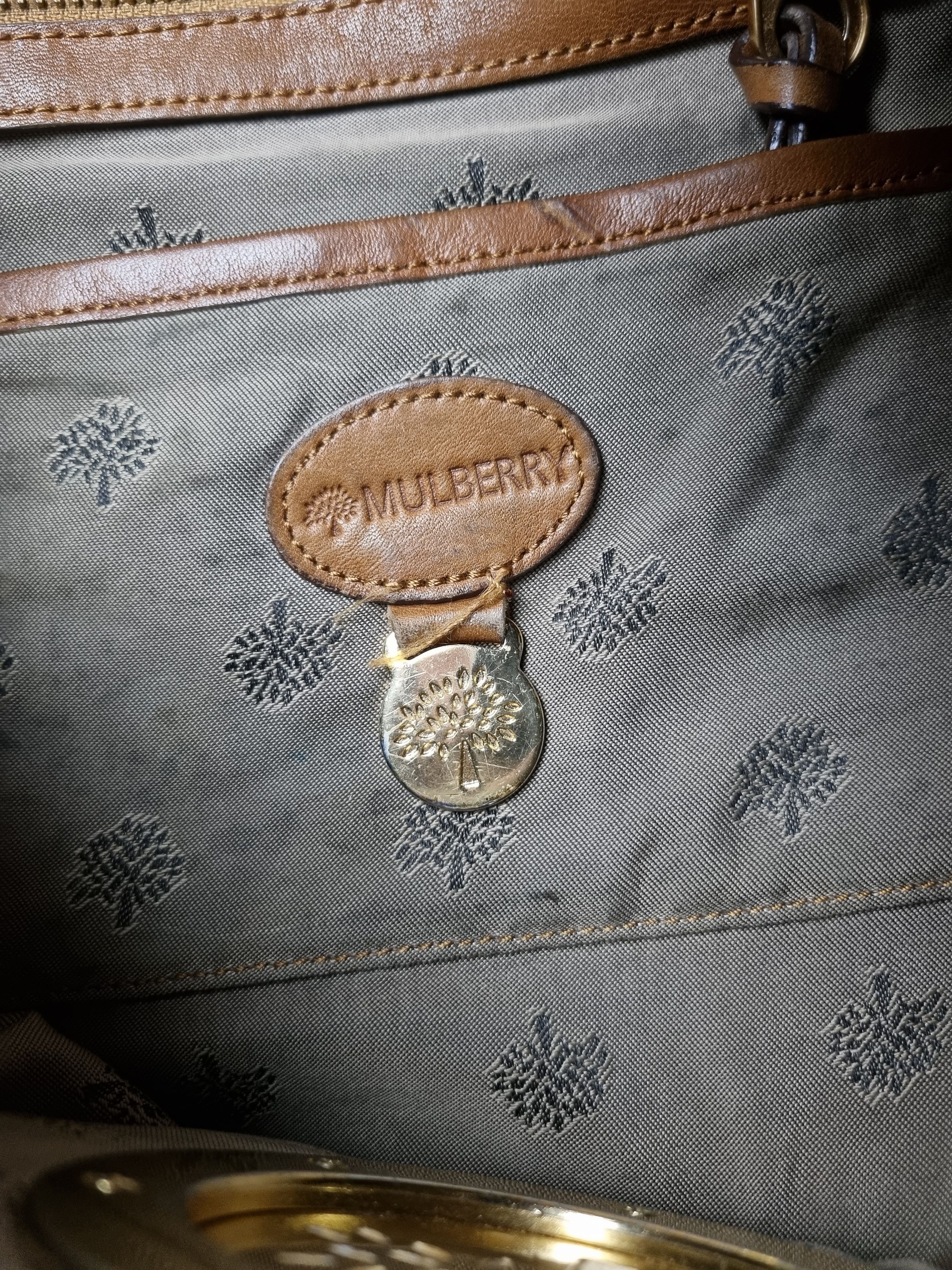Mulberry × Vintage Mulberry Leather Attractive Roomy Utility Shoulder bag Size ONE SIZE - 7 Thumbnail