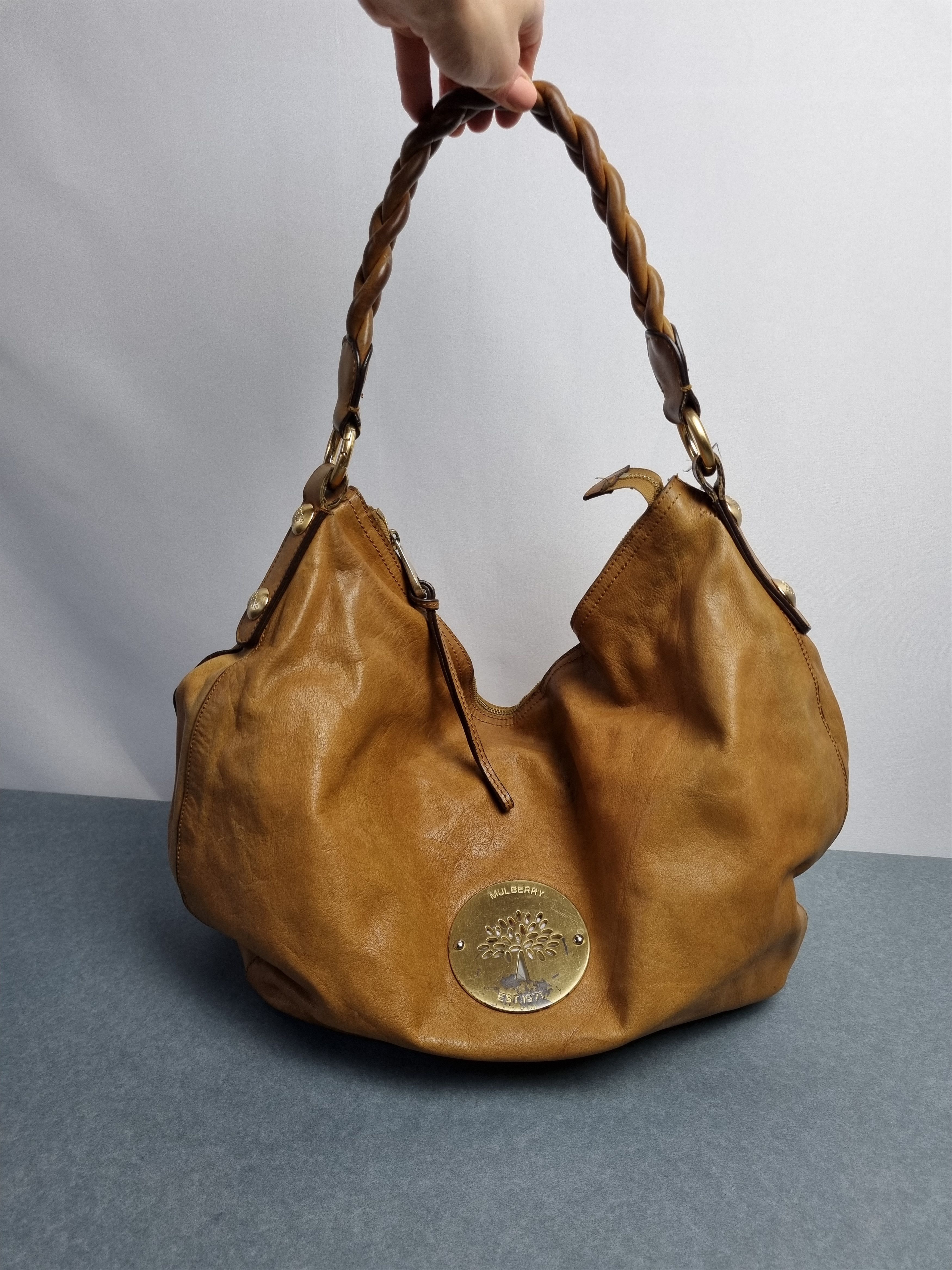 Mulberry × Vintage Mulberry Leather Attractive Roomy Utility Shoulder bag Size ONE SIZE - 24 Thumbnail