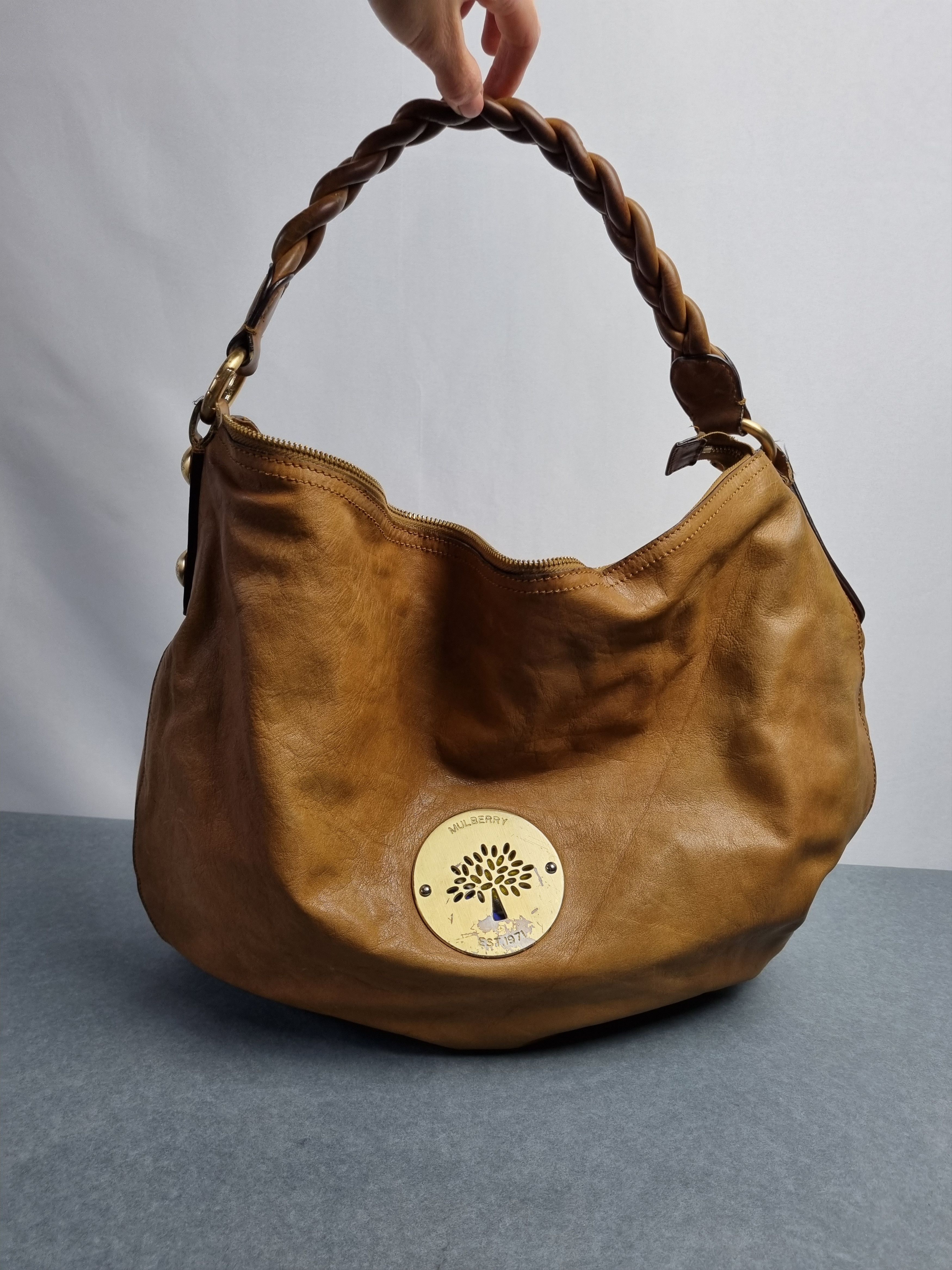 Mulberry × Vintage Mulberry Leather Attractive Roomy Utility Shoulder bag Size ONE SIZE - 21 Thumbnail