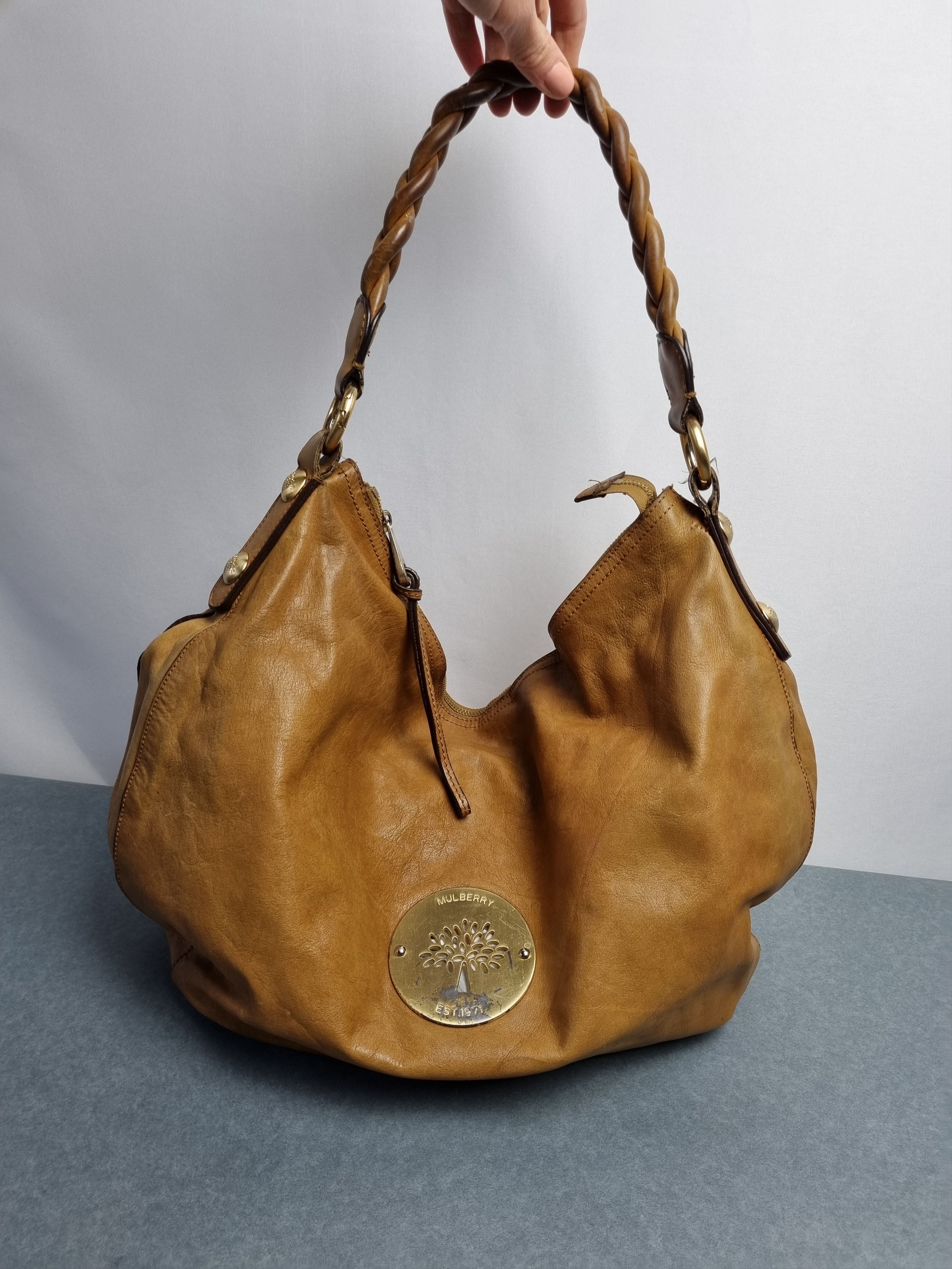 Mulberry × Vintage Mulberry Leather Attractive Roomy Utility Shoulder bag Size ONE SIZE - 25 Thumbnail