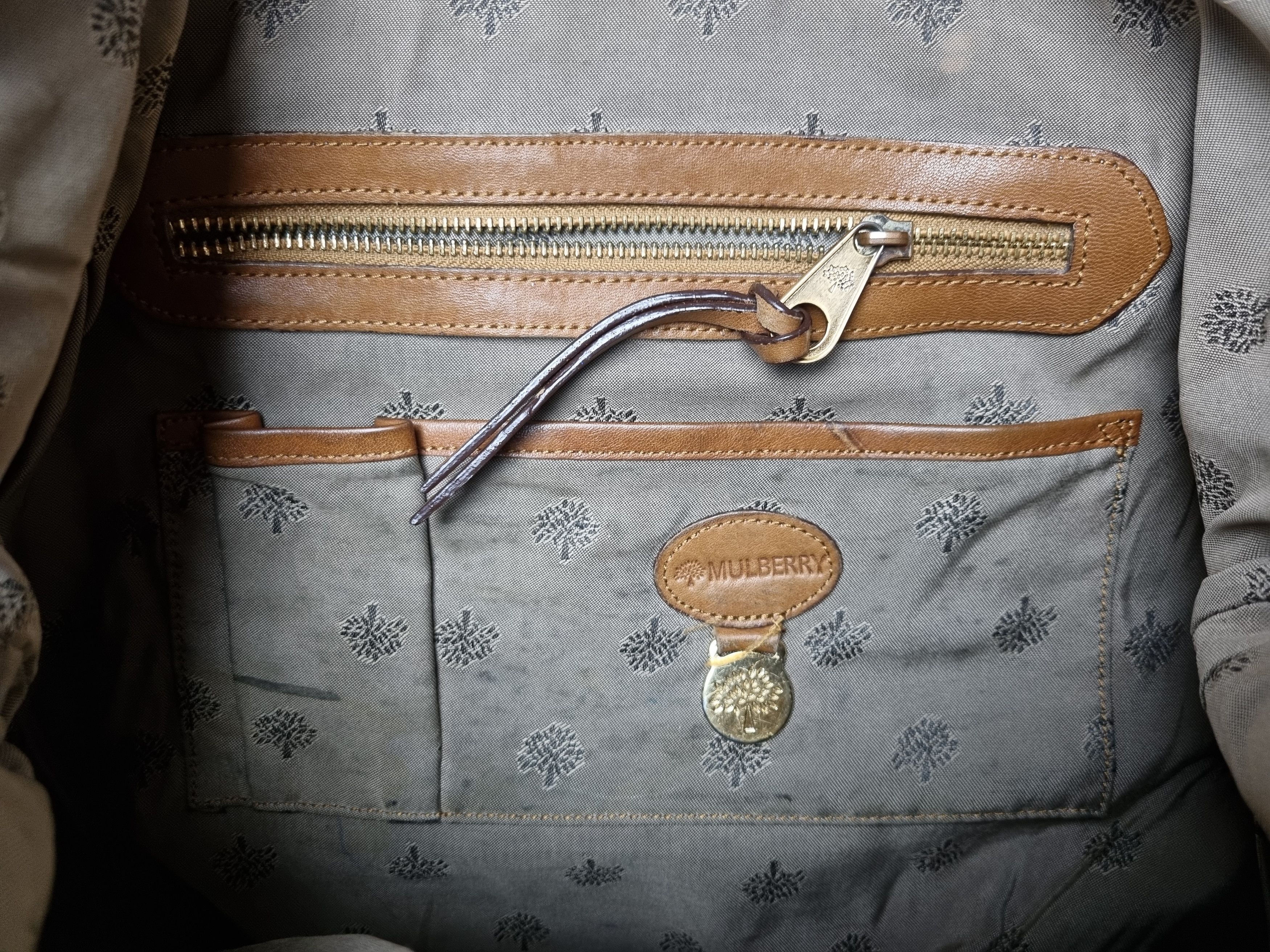 Mulberry × Vintage Mulberry Leather Attractive Roomy Utility Shoulder bag Size ONE SIZE - 6 Thumbnail