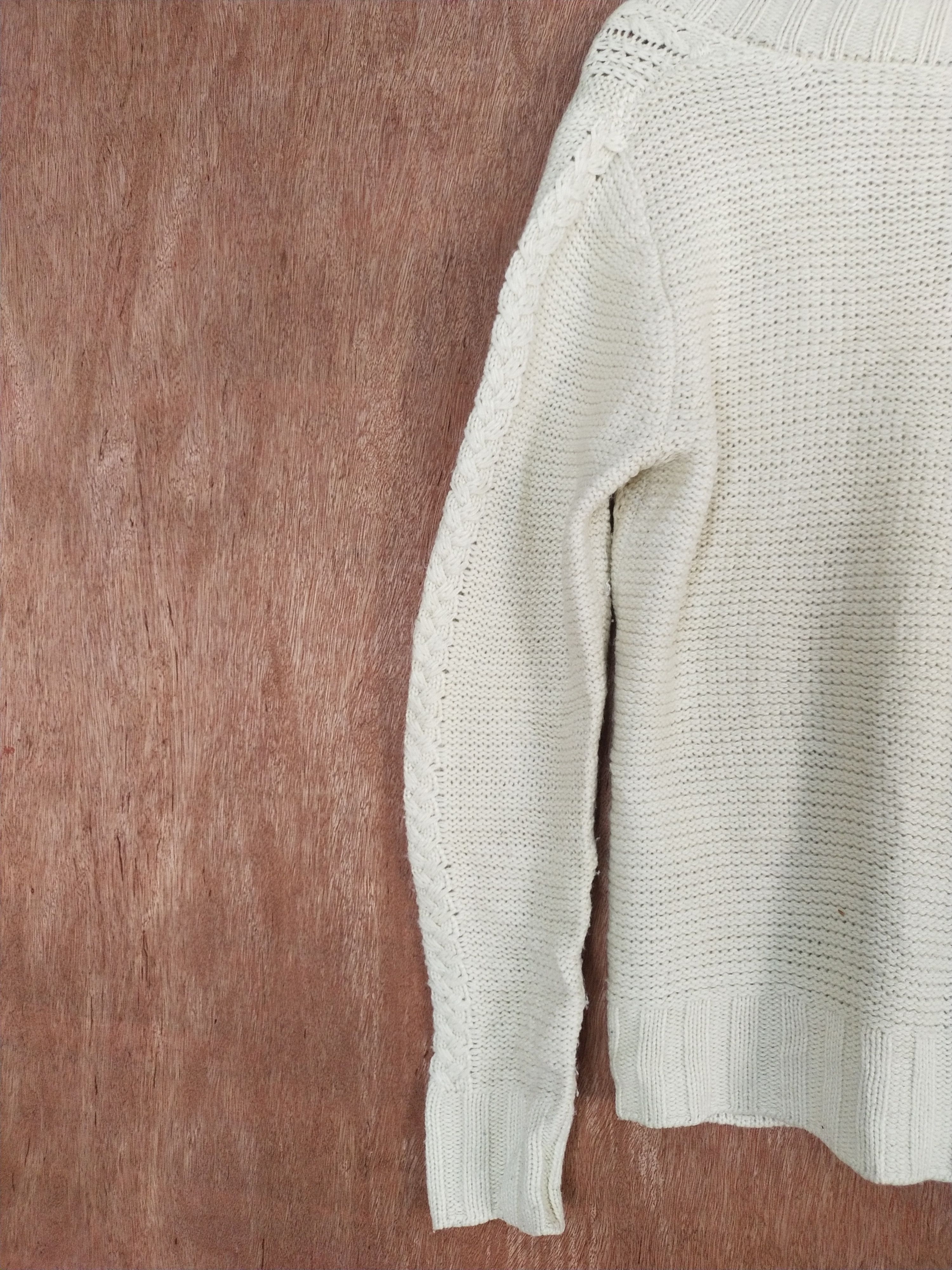 Homespun Knitwear Sevendays=Sunday cream cardigan cable knitwear #H197 Size US S / EU 44-46 / 1 - 10 Thumbnail
