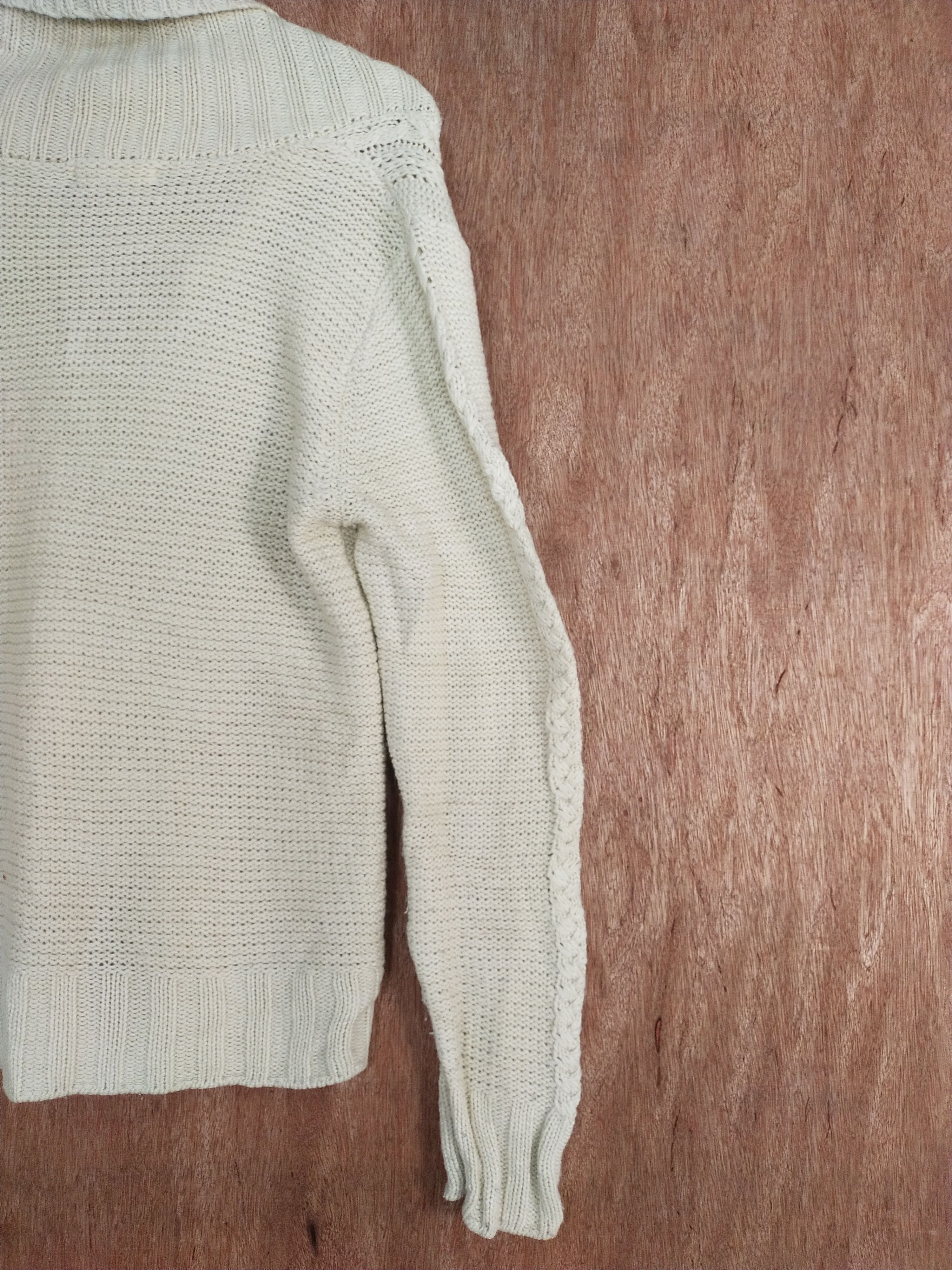 Homespun Knitwear Sevendays=Sunday cream cardigan cable knitwear #H197 Size US S / EU 44-46 / 1 - 11 Thumbnail