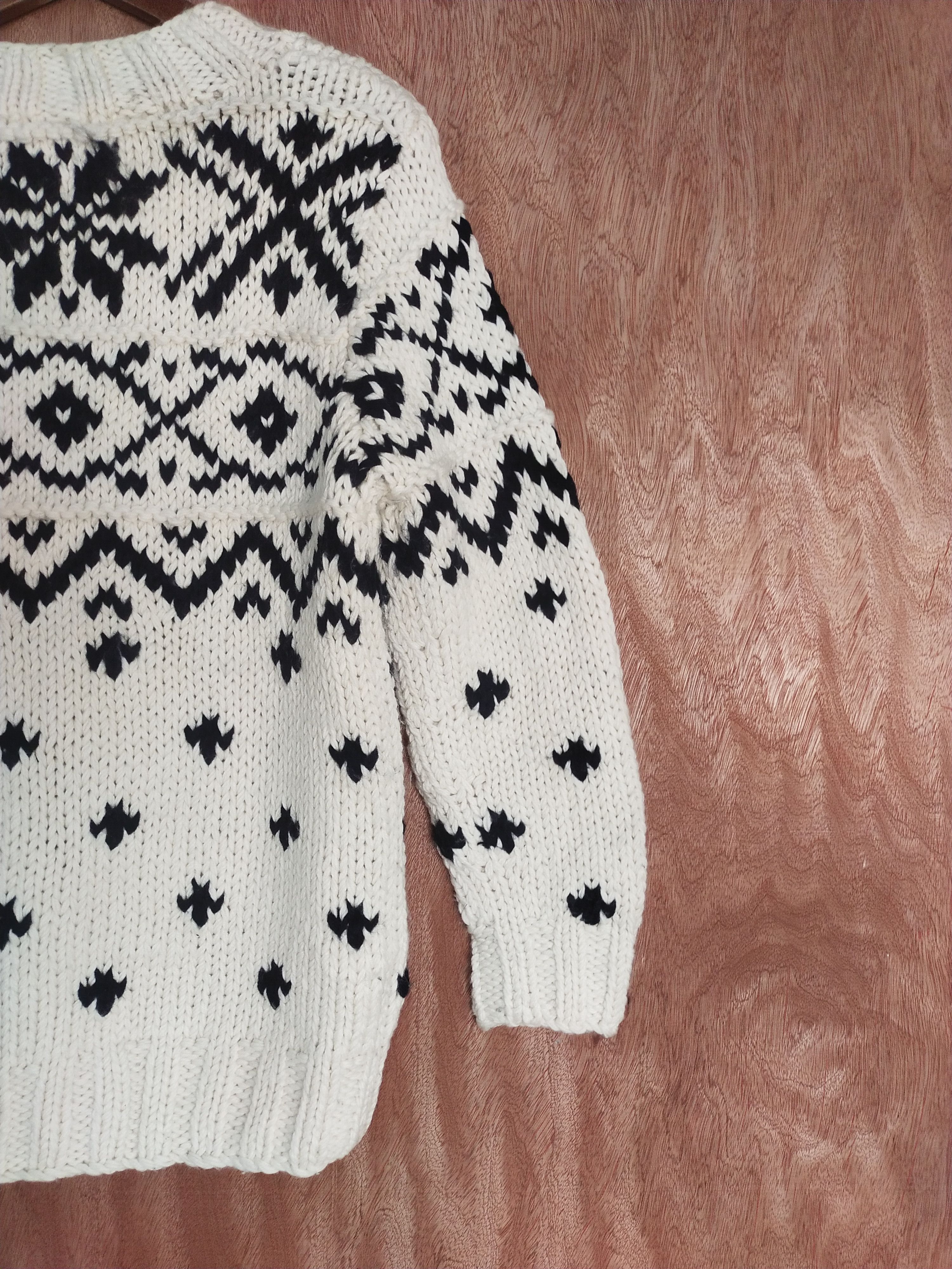 Vintage Musee white art sweatshirt knitwear #H280 Size US M / EU 48-50 / 2 - 8 Thumbnail