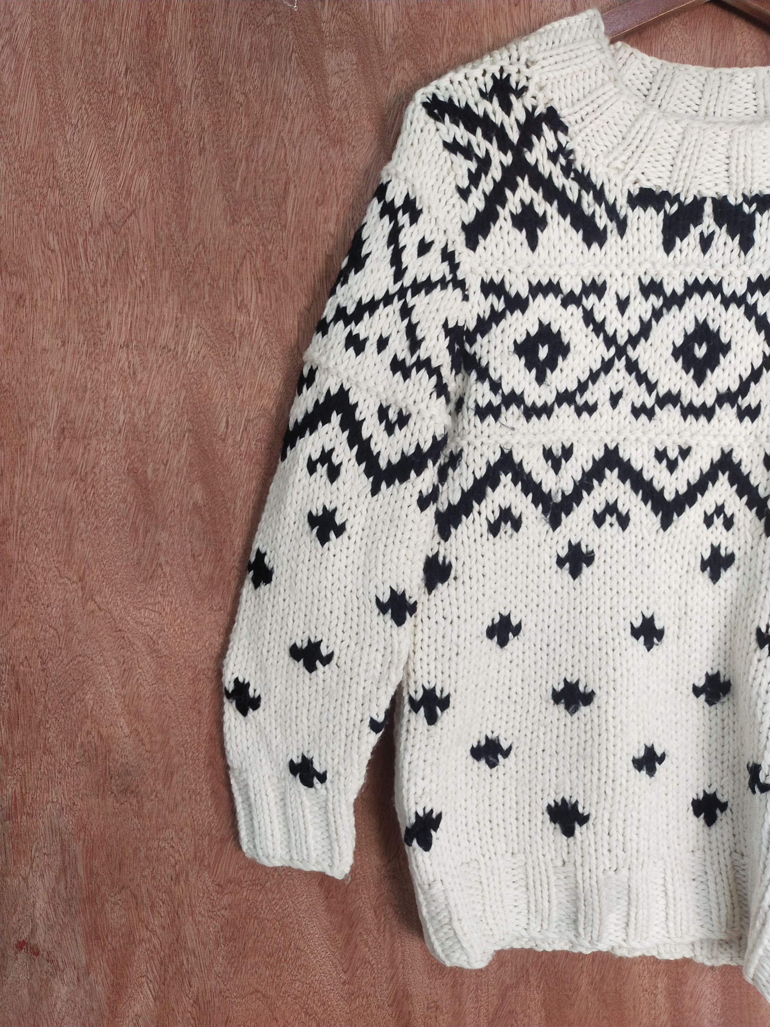Vintage Musee white art sweatshirt knitwear #H280 Size US M / EU 48-50 / 2 - 4 Thumbnail
