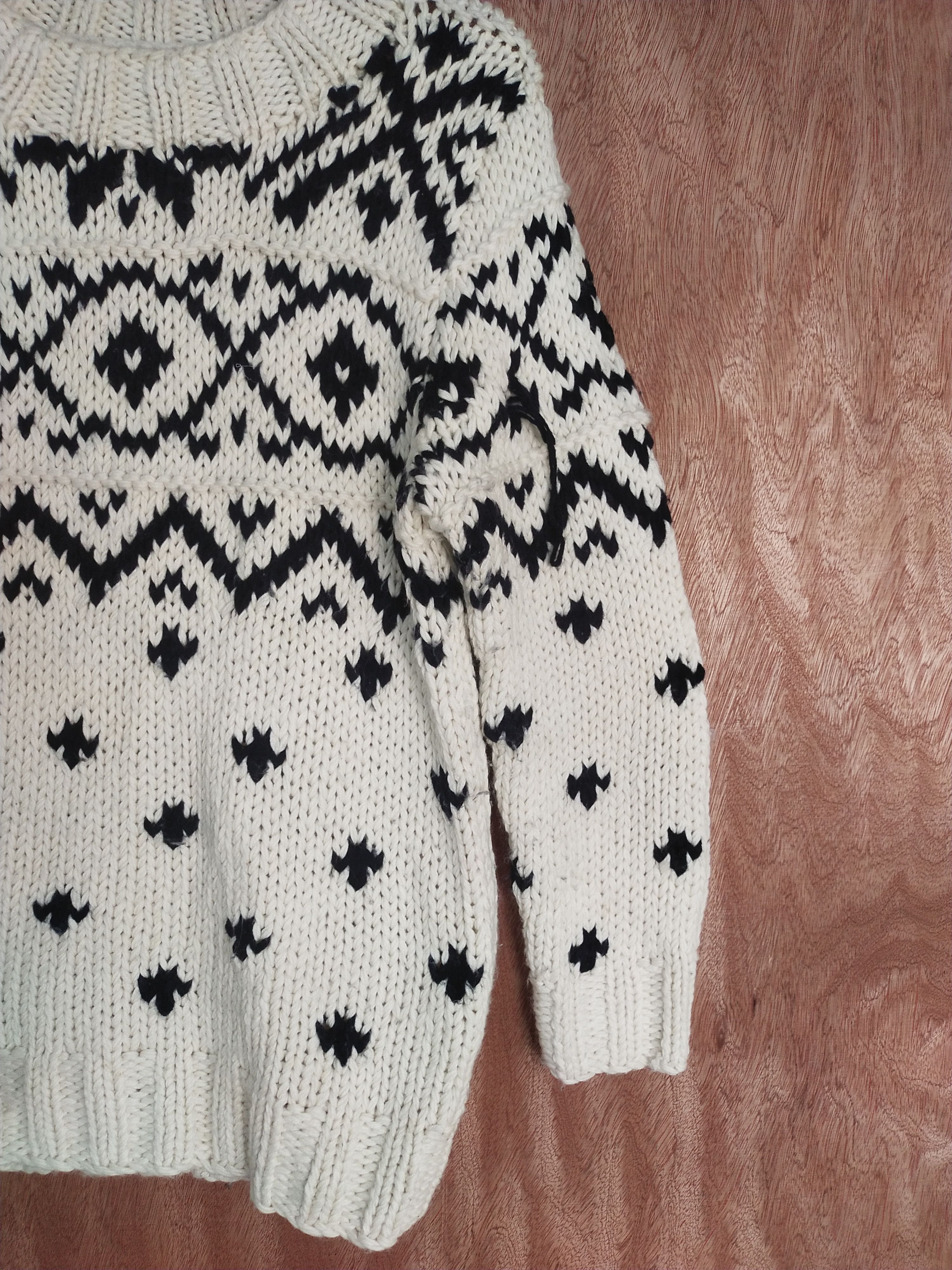 Vintage Musee white art sweatshirt knitwear #H280 Size US M / EU 48-50 / 2 - 3 Thumbnail