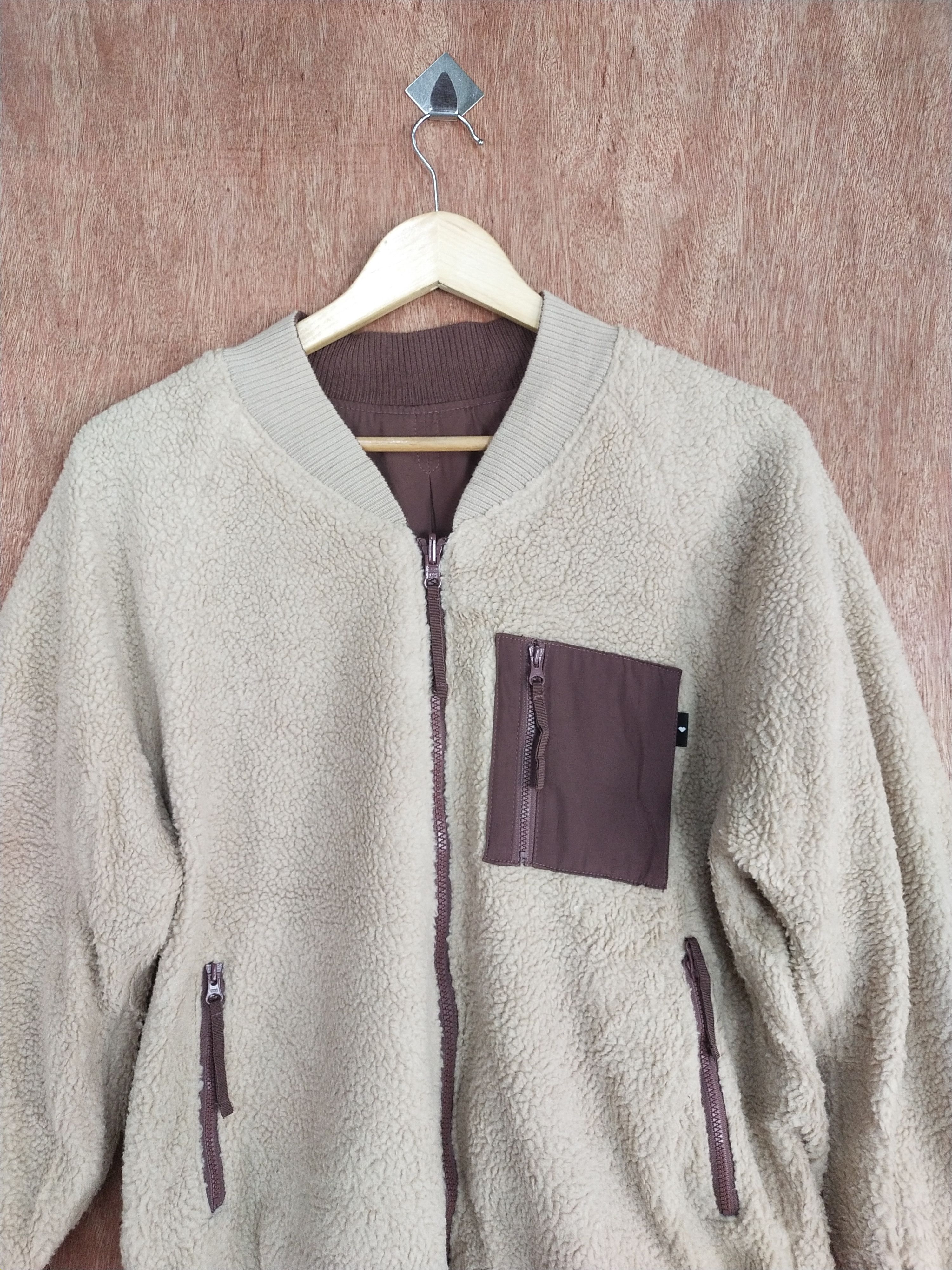 Vintage Heather brown fleece vintage sweater #H292 Size US L / EU 52-54 / 3 - 2 Thumbnail
