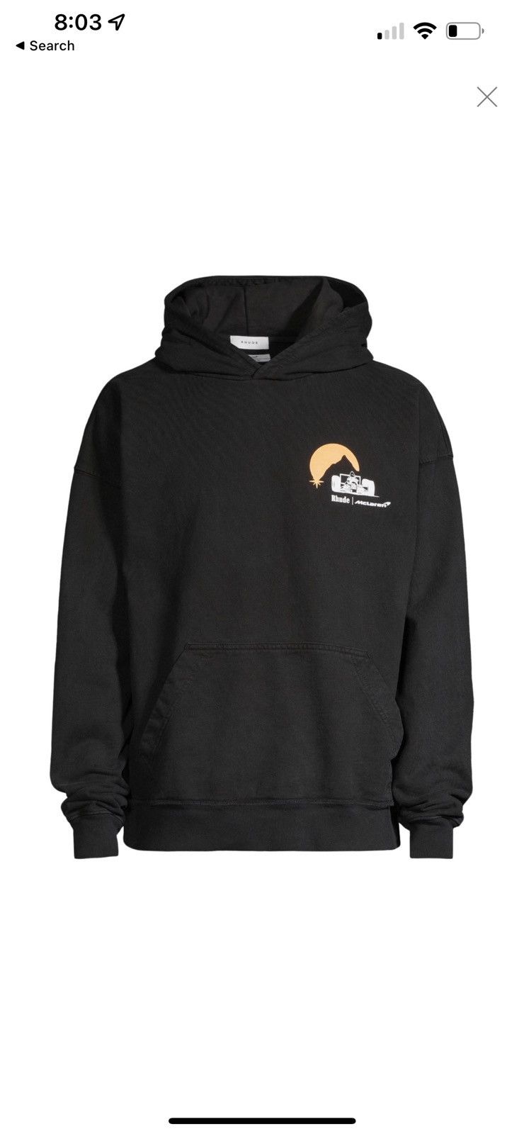 Rhude NEW Rhude x McLaren F1 Hoodie Size US XL / EU 56 / 4 - 1 Thumbnail