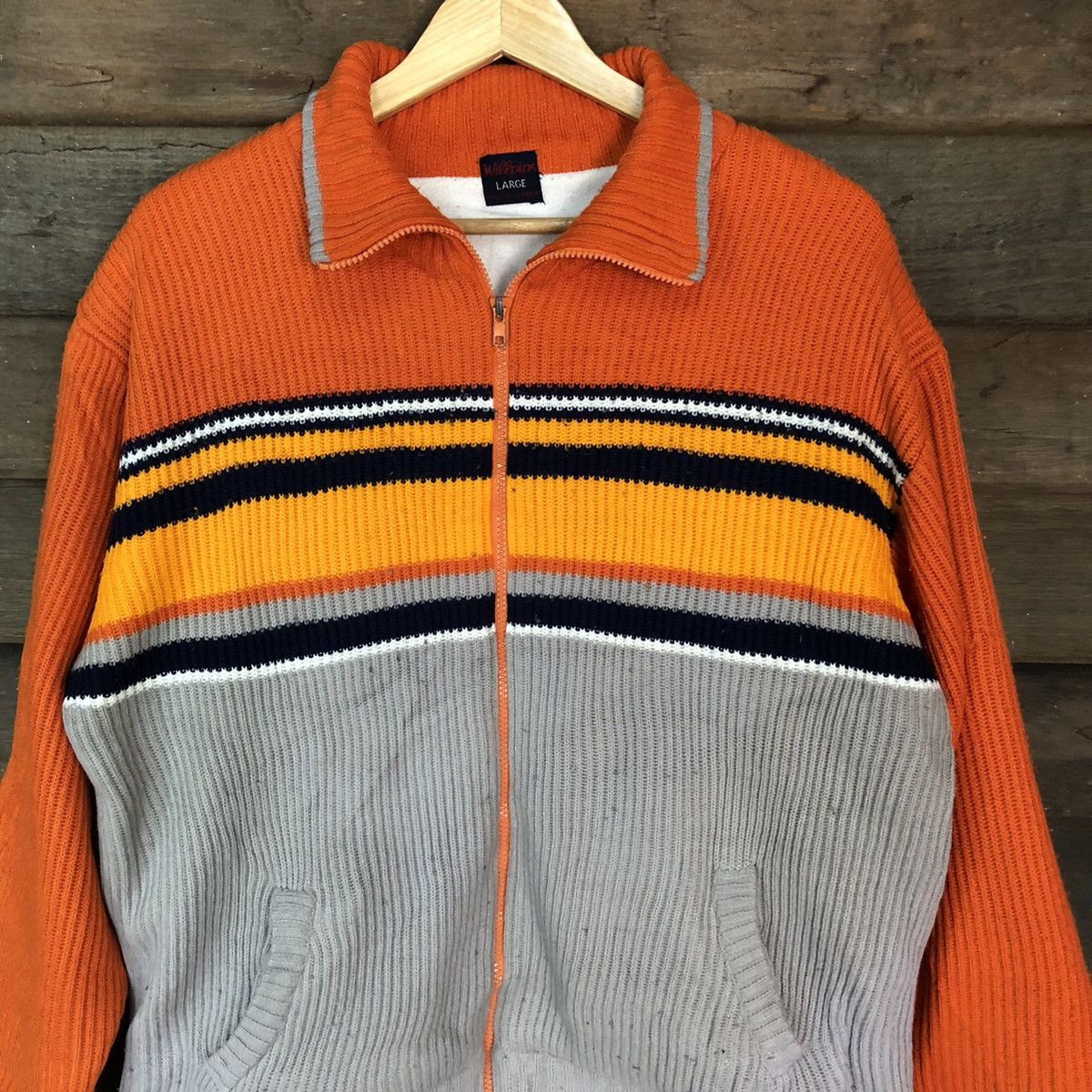 Japanese Brand Will Pips Orange Zipper Jacket #H259 Size US L / EU 52-54 / 3 - 7 Thumbnail