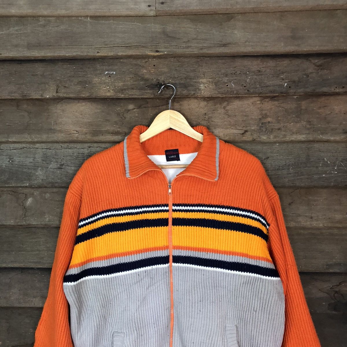 Japanese Brand Will Pips Orange Zipper Jacket #H259 Size US L / EU 52-54 / 3 - 2 Thumbnail